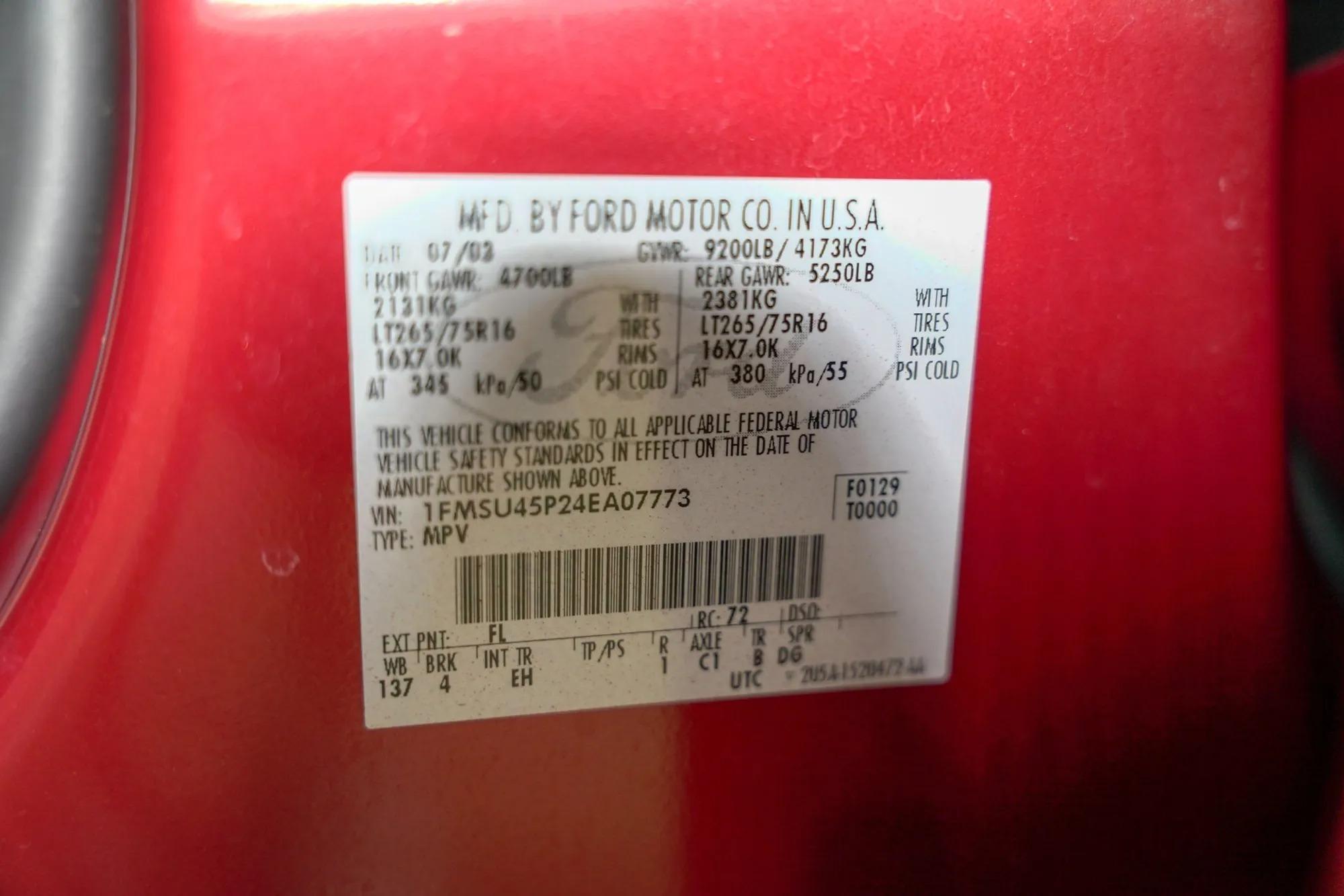 2004 Ford Excursion Eddie Bauer