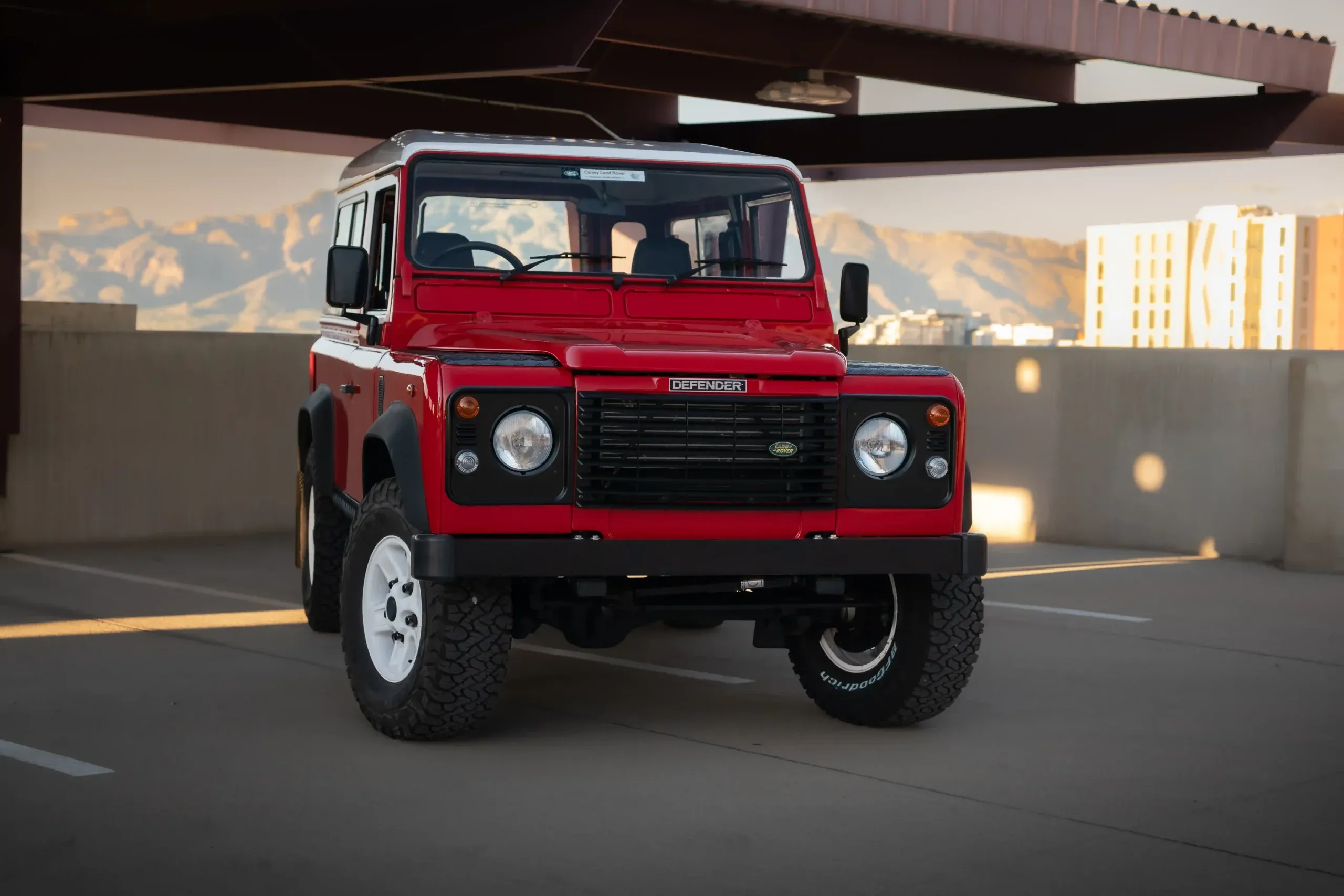 Portofino Red 1999 Land Rover Defender 90