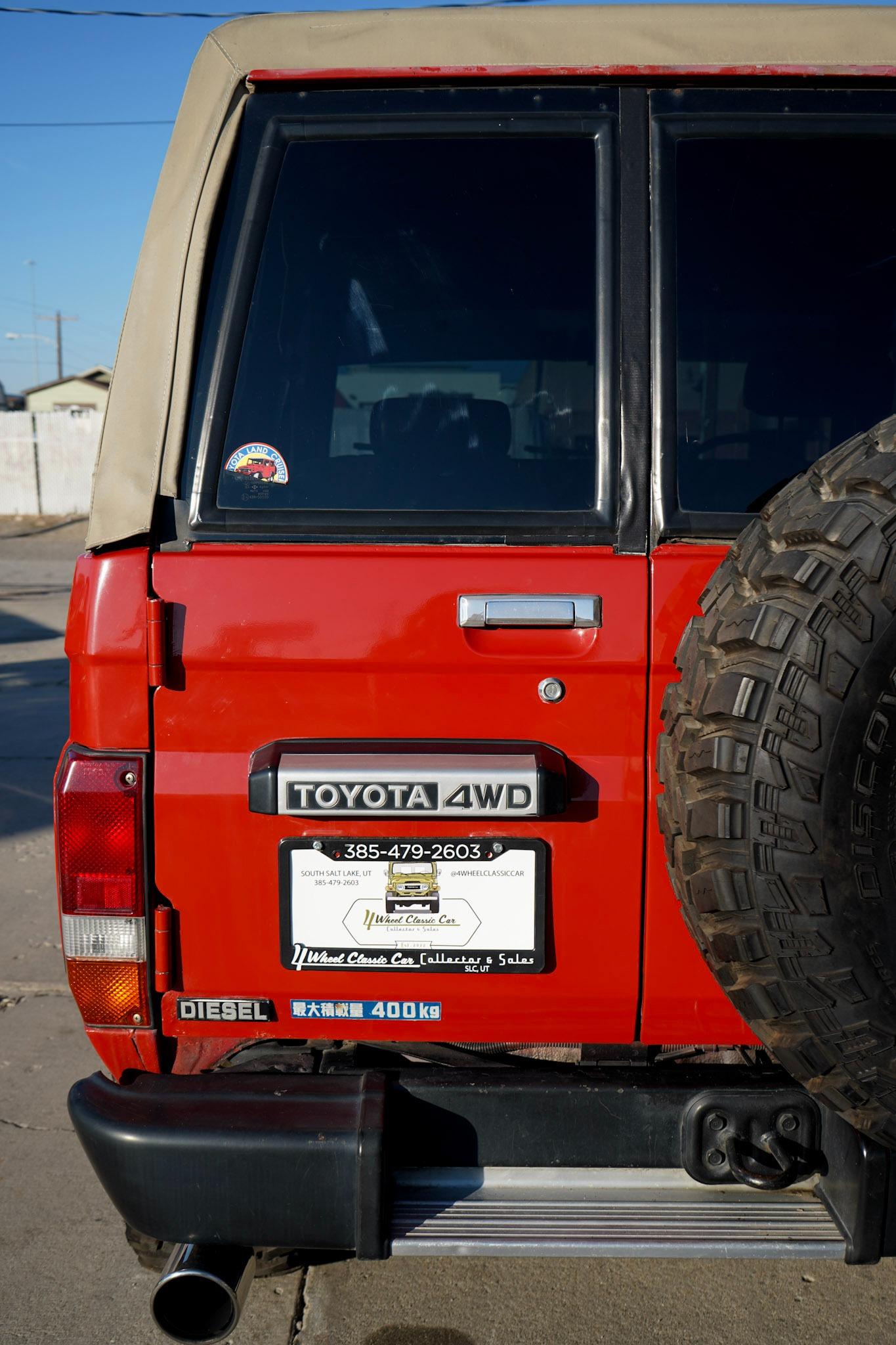 Sold: 1989 Toyota Land Cruiser BJ70 Soft-Top