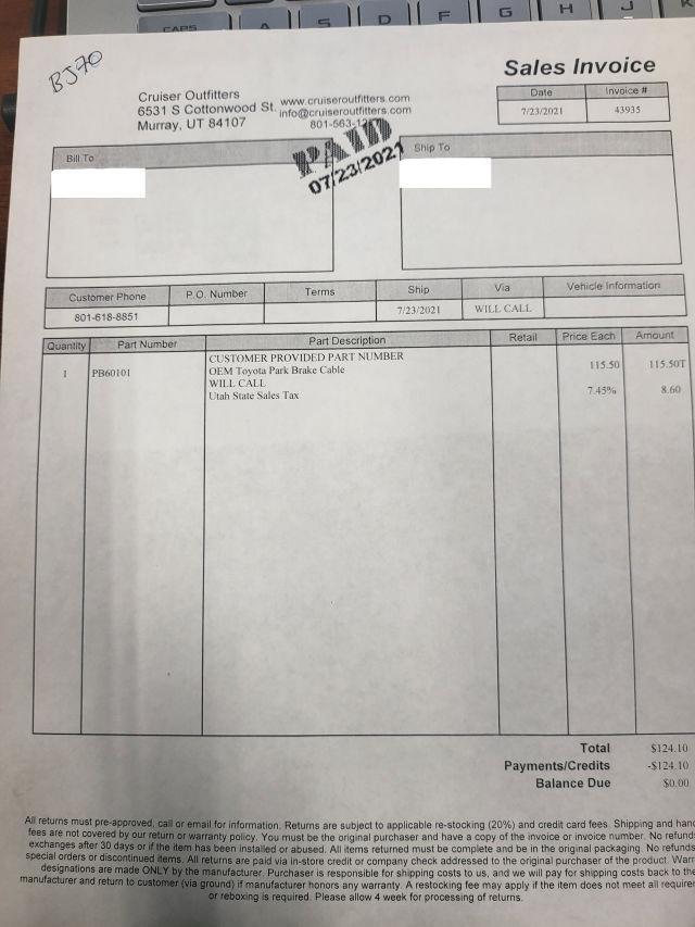 Sold: 1989 Toyota Land Cruiser BJ70 Soft-Top