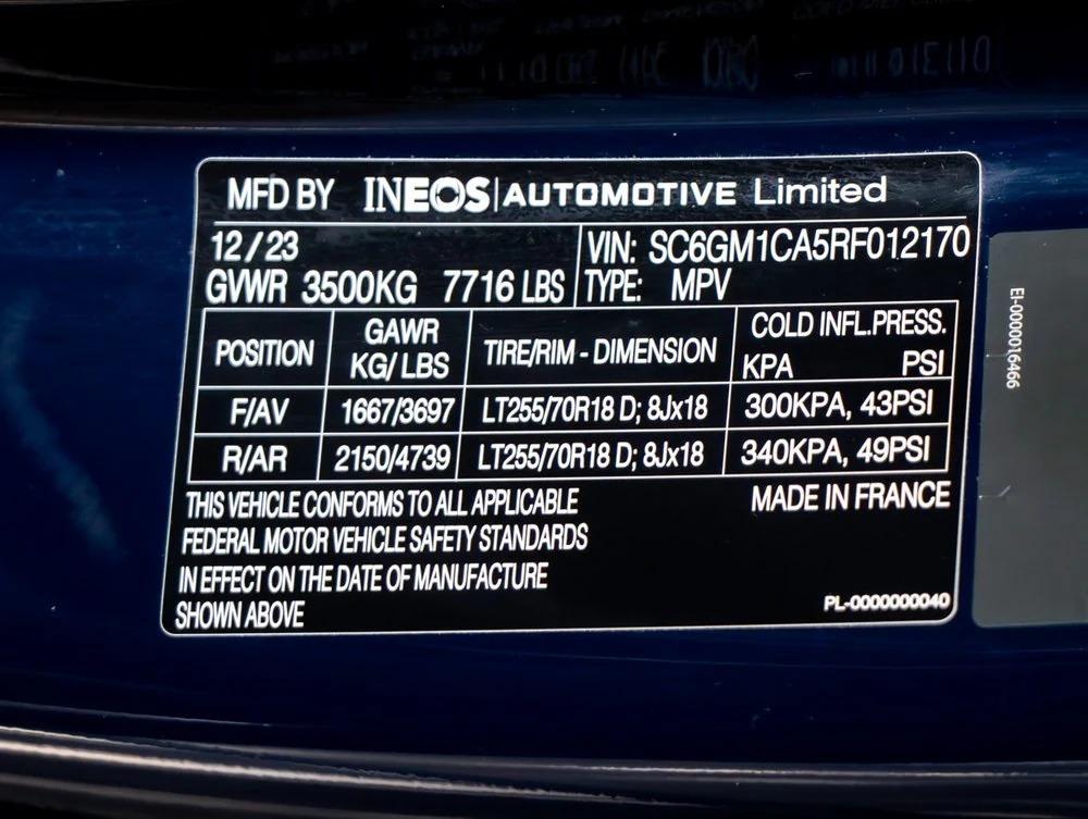 2024 INEOS Grenadier