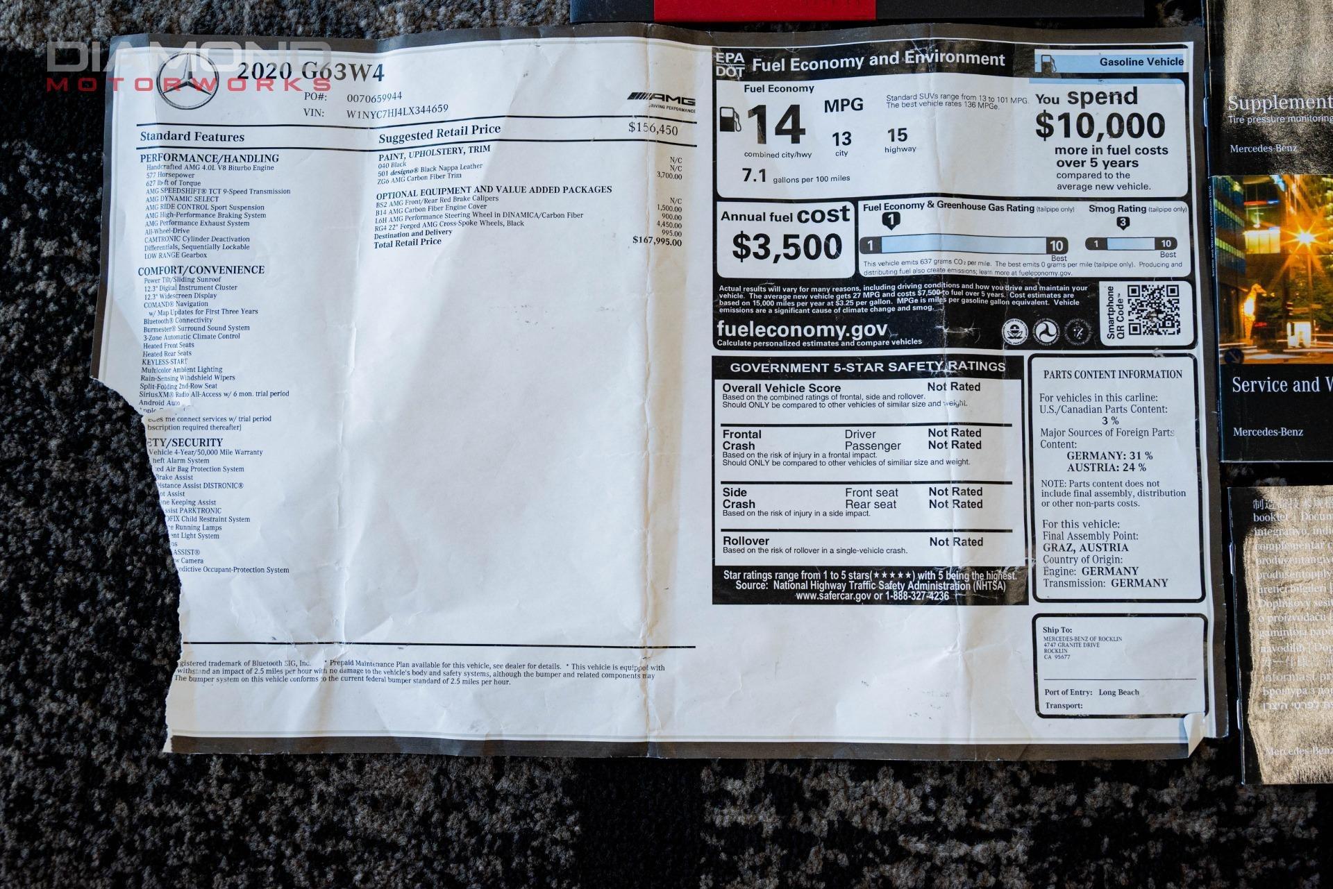 2020 Mercedes-Benz G 63 AMG