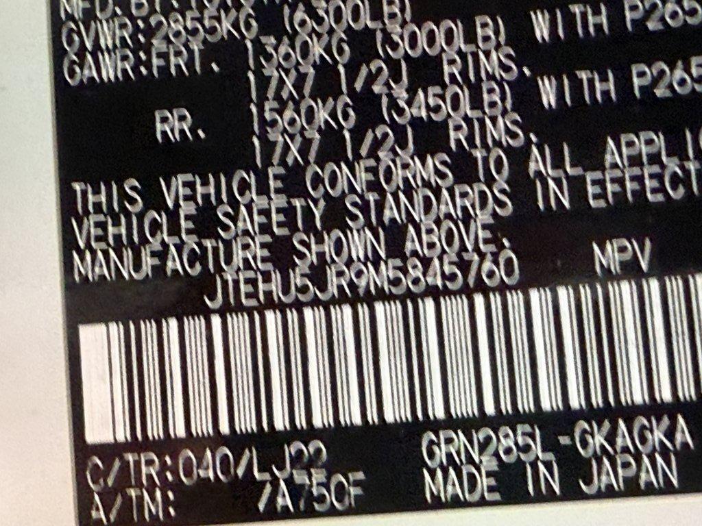 2021 Toyota 4Runner Venture