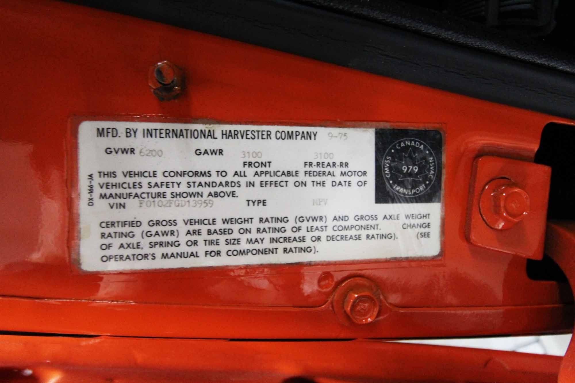 1976 International Scout Traveler