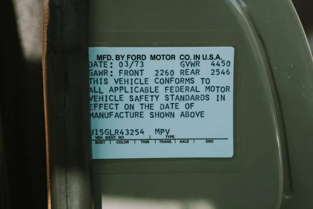 1973 Ford Bronco Restomod