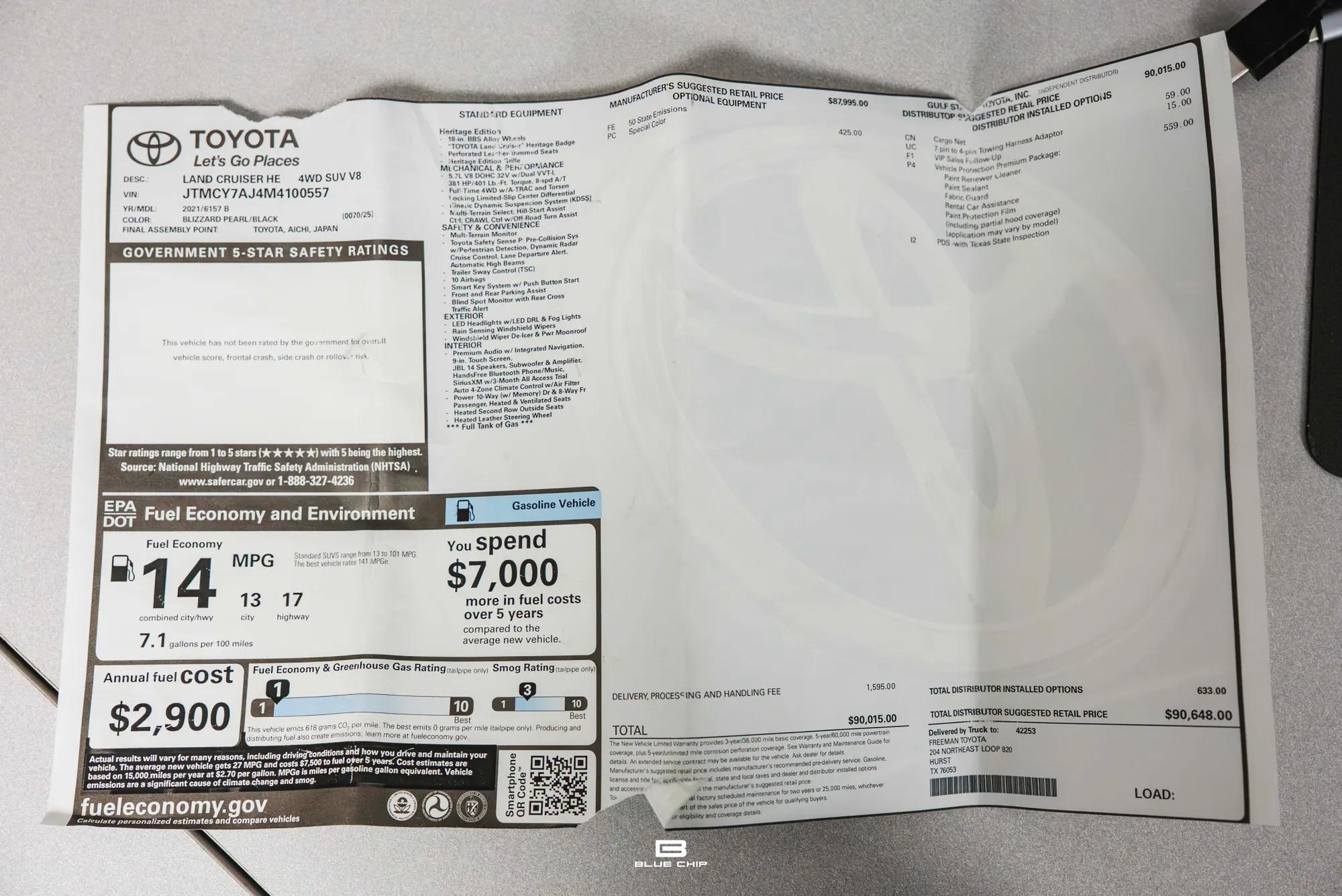 2021 Toyota Land Cruiser Heritage Edition