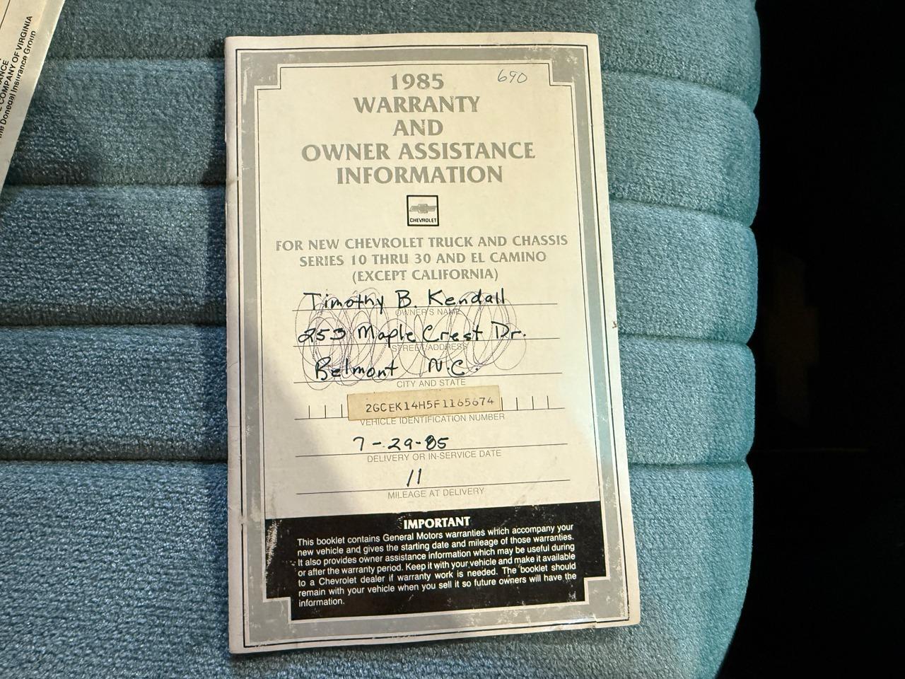 1985 Chevrolet K14 Outdoorsman