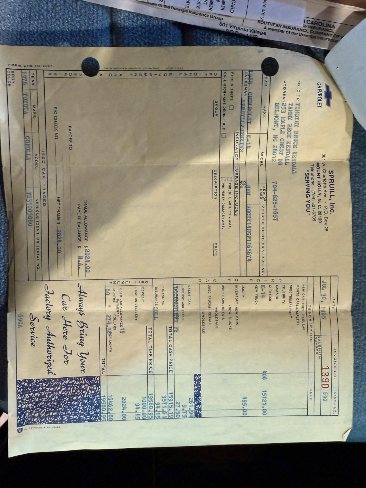 1985 Chevrolet K14 Outdoorsman