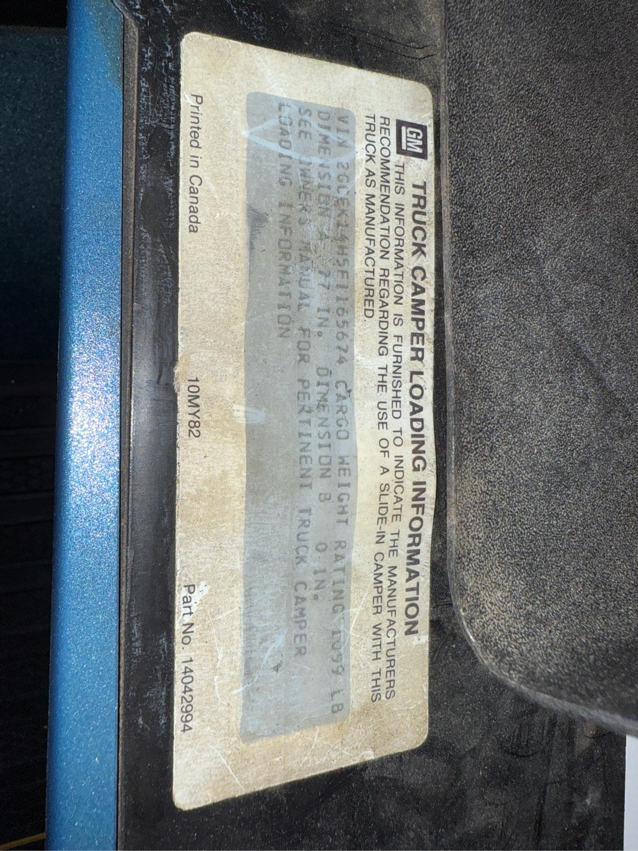 1985 Chevrolet K14 Outdoorsman