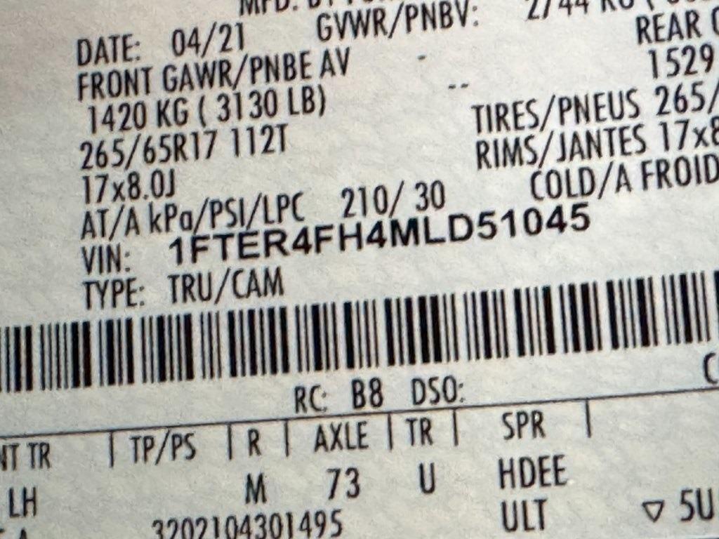 2021 Ford Ranger XLT