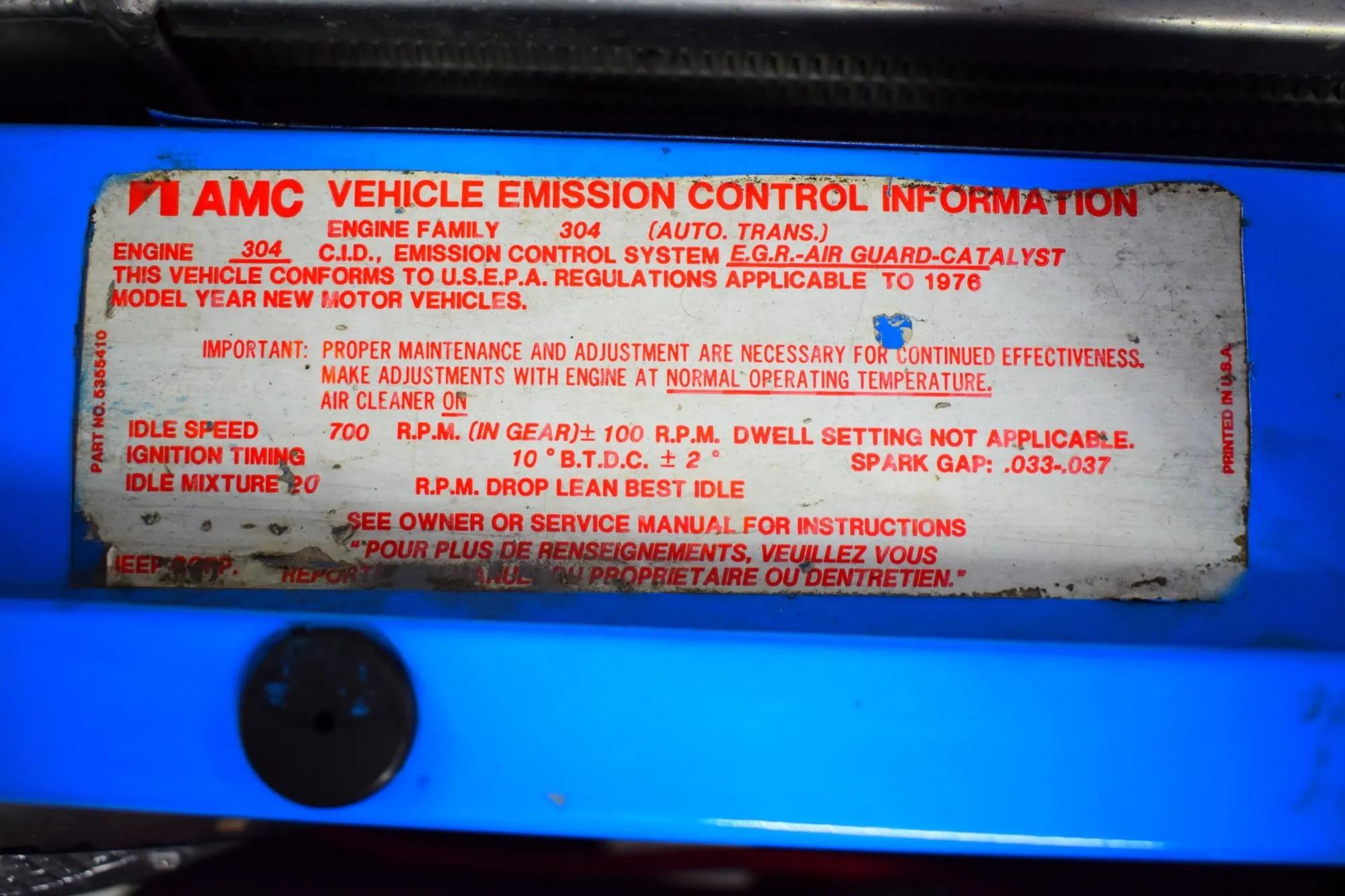 6.0L V8-Powered 1976 Jeep CJ-7 Levi's Edition