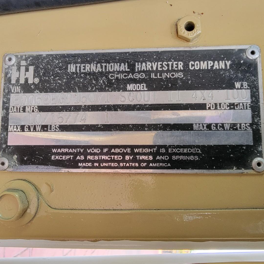 1975 International Scout II