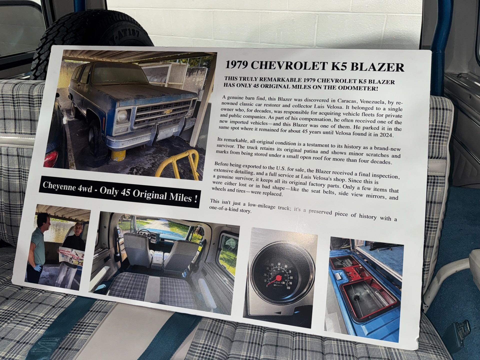 50 Original-Mile 1979 Chevrolet K5 Blazer Cheyenne