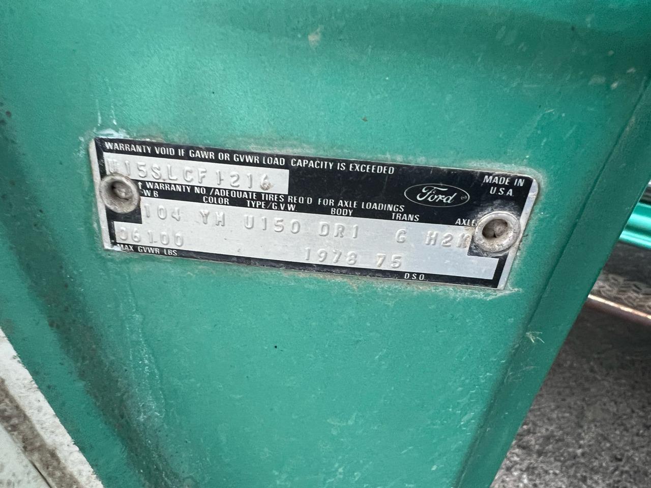 1978 Ford Bronco Ranger XLT