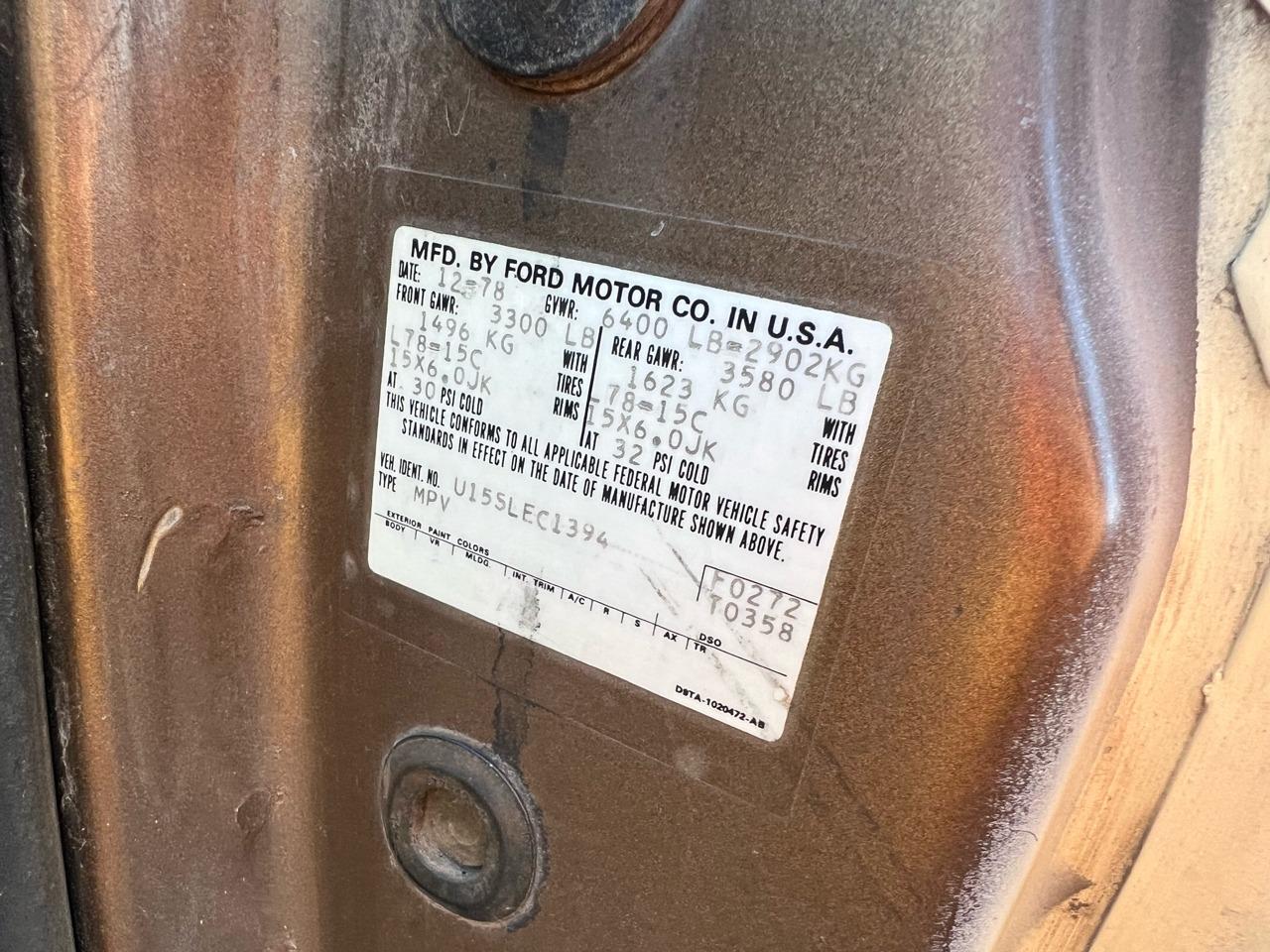 1979 Ford Bronco Ranger XLT