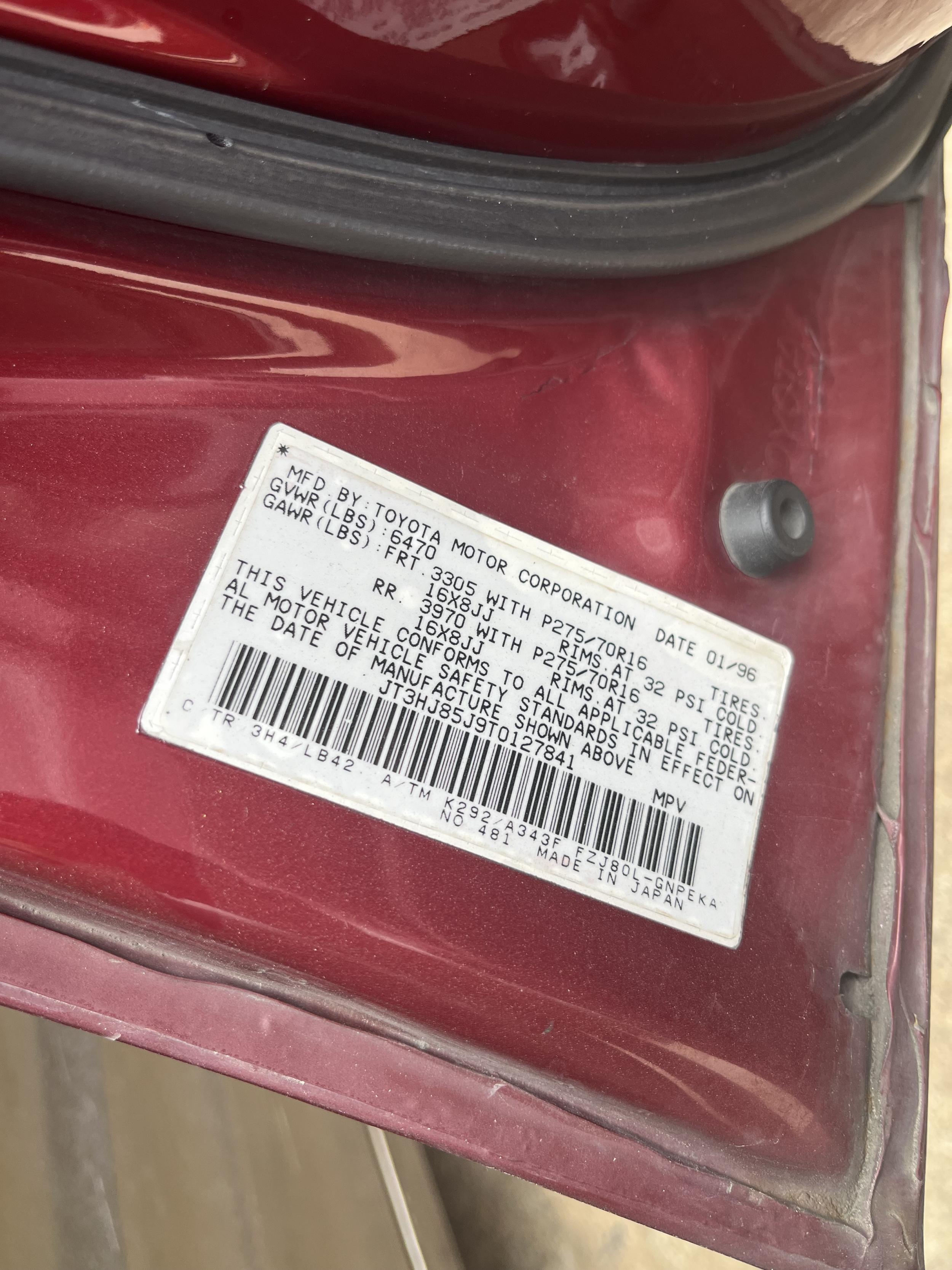 1996 Toyota Land Cruiser