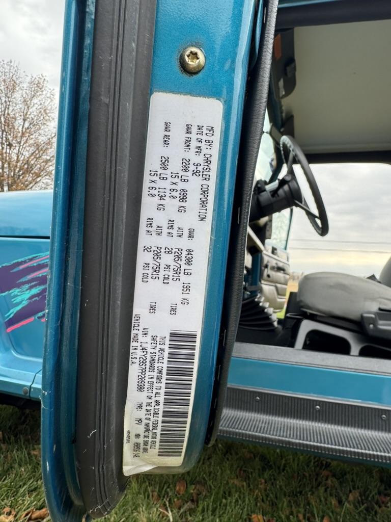 53k-Mile 1993 Jeep Wrangler YJ Splash Edition