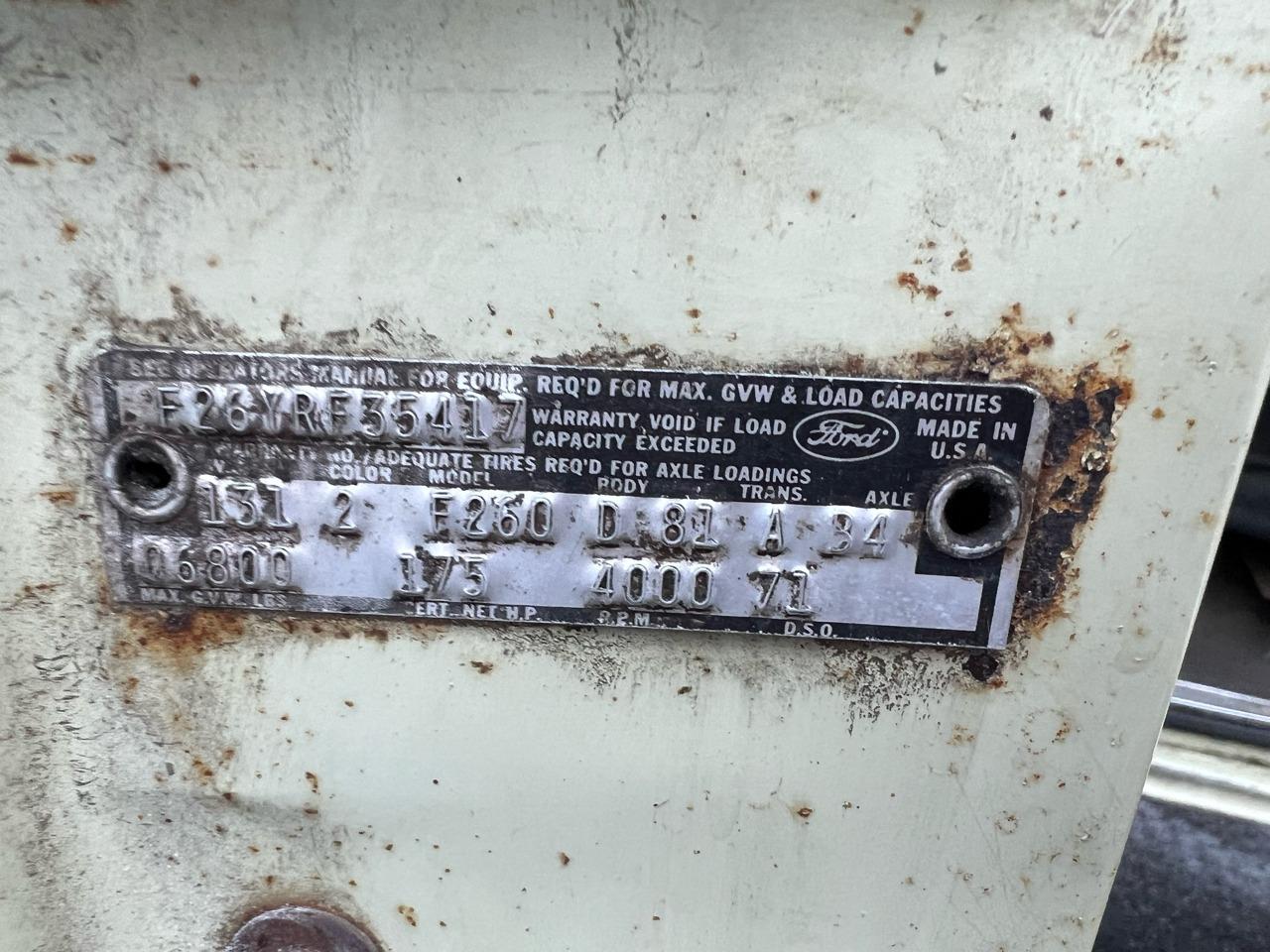 1969 Ford F-250 4×4