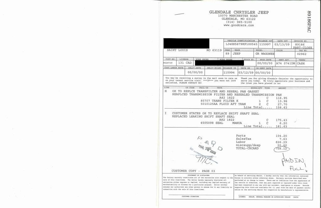 1989 Jeep Grand Wagoneer