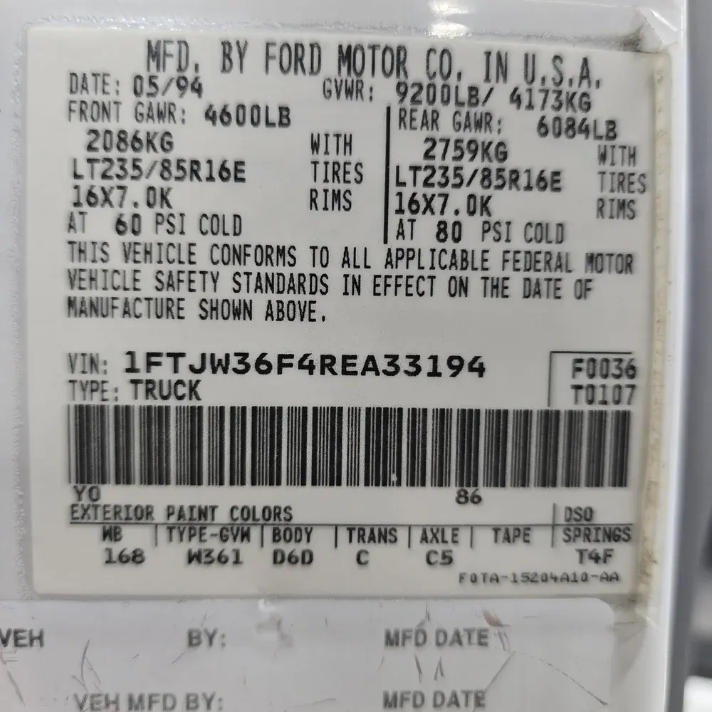 1994 Ford F-350 XLT 4×4