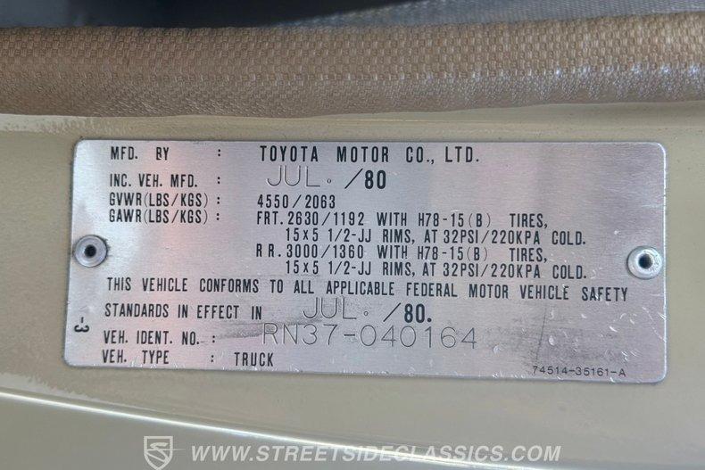 1980 Toyota Pickup 4X4