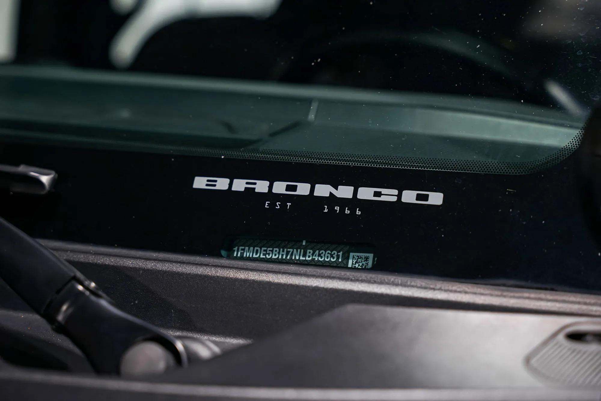 2022 Ford Bronco Black Diamond