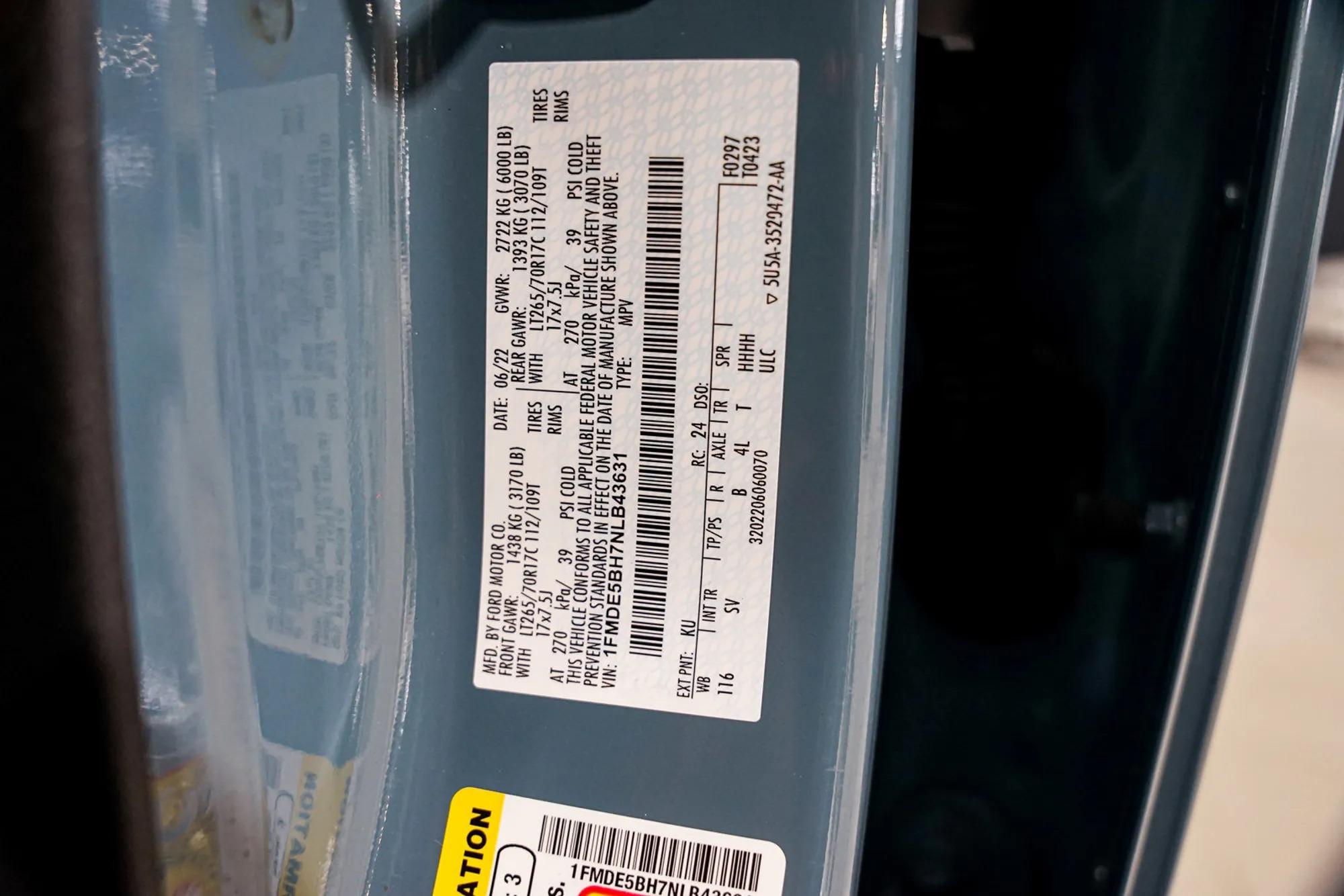 2022 Ford Bronco Black Diamond