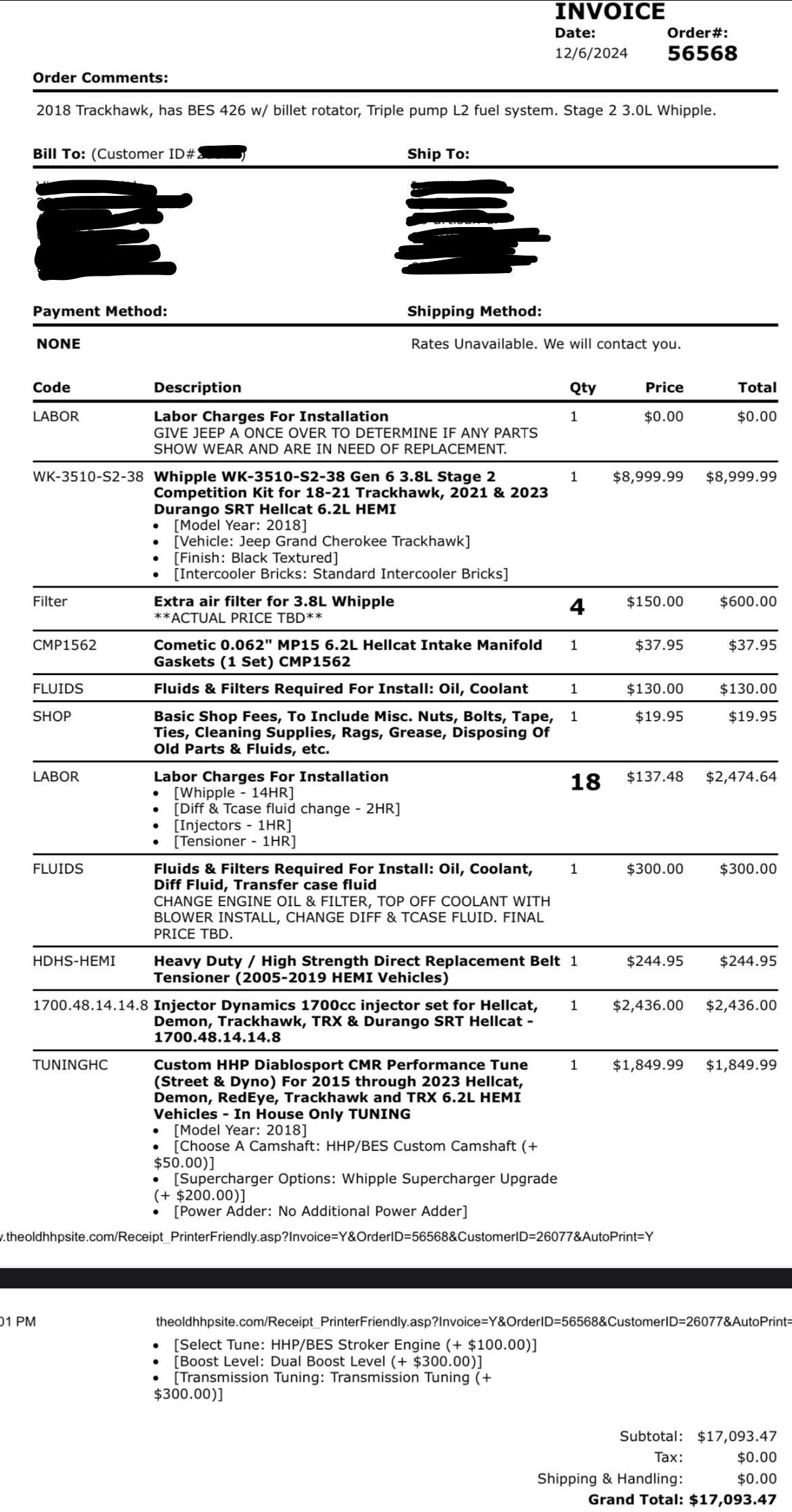 Supercharged 2018 Jeep Grand Cherokee Trackhawk 4×4