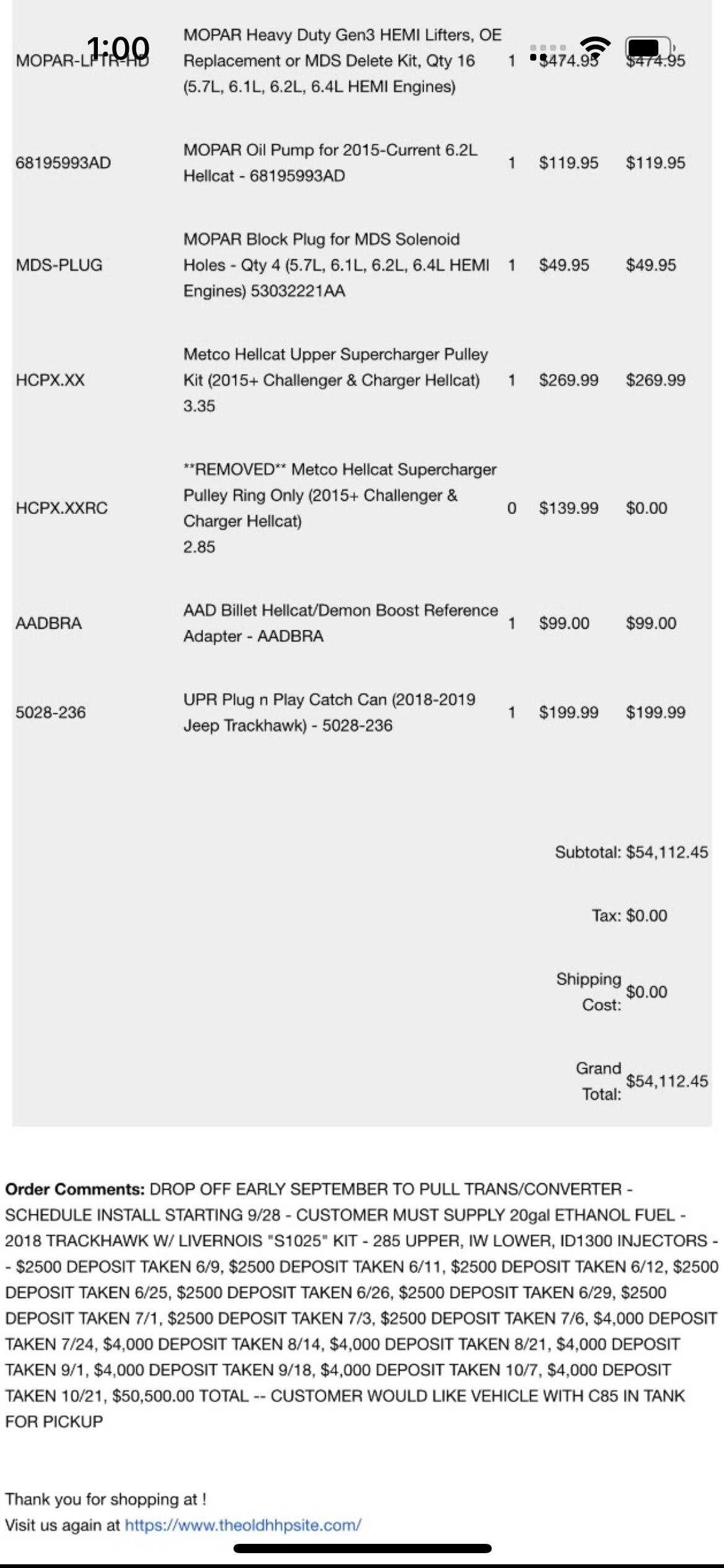 Supercharged 2018 Jeep Grand Cherokee Trackhawk 4×4