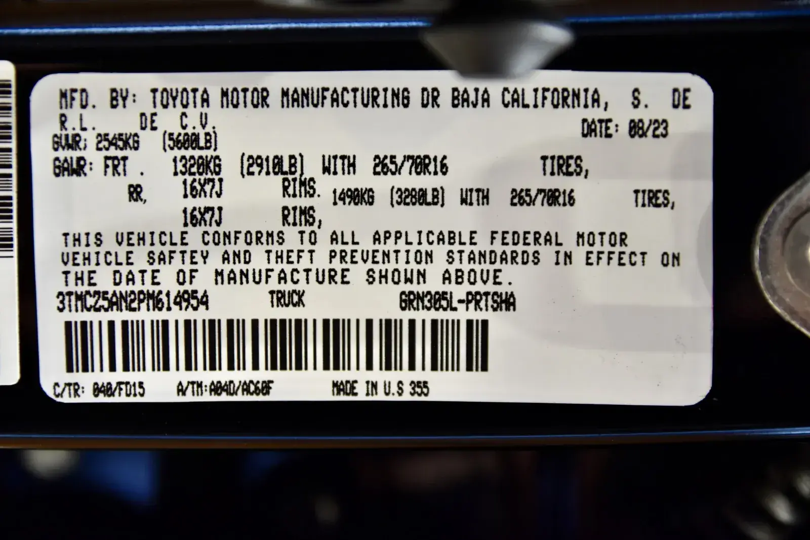 2023 Toyota Tacoma TRD Off-Road