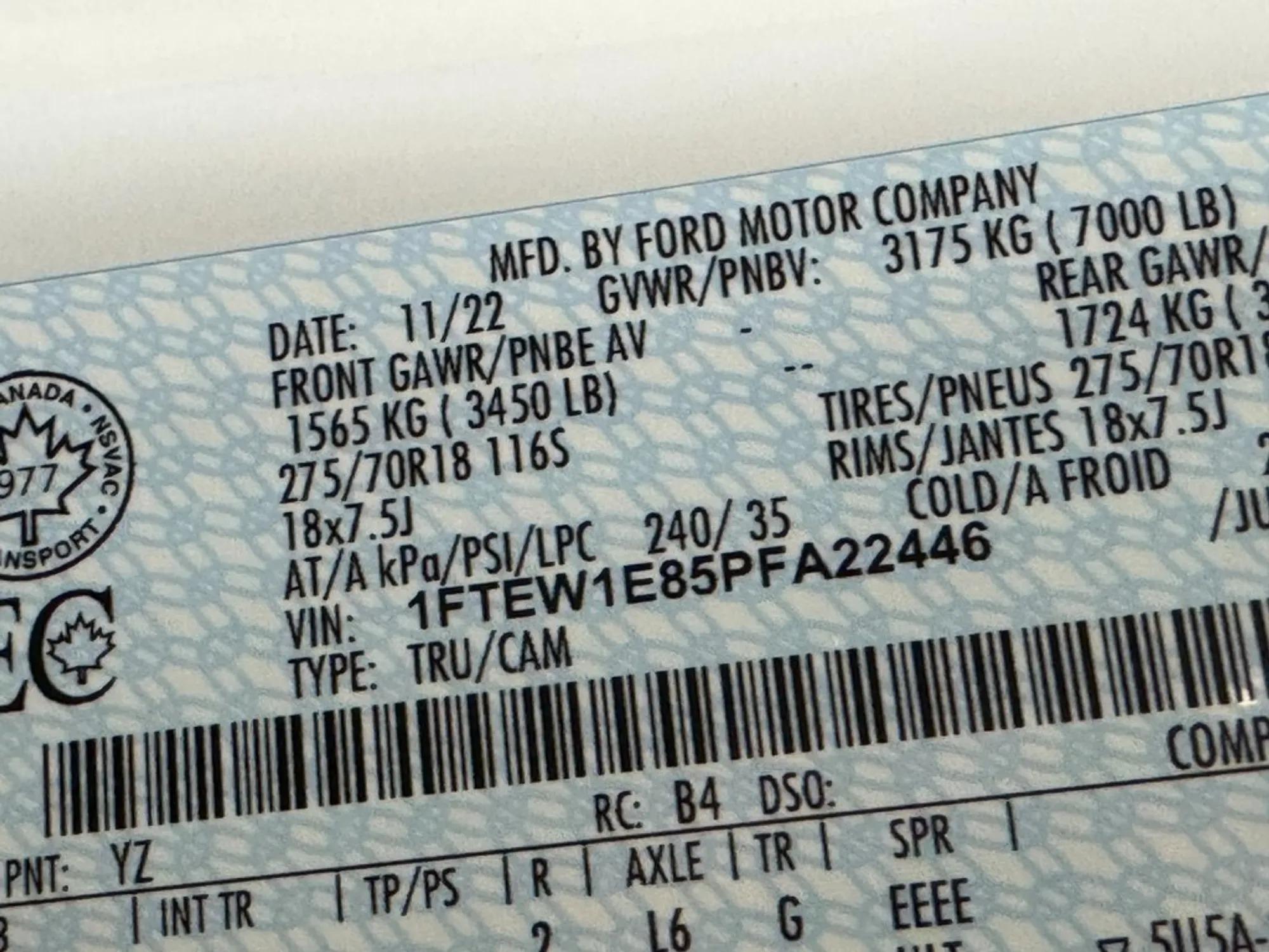 2023 Ford F-150 Tremor