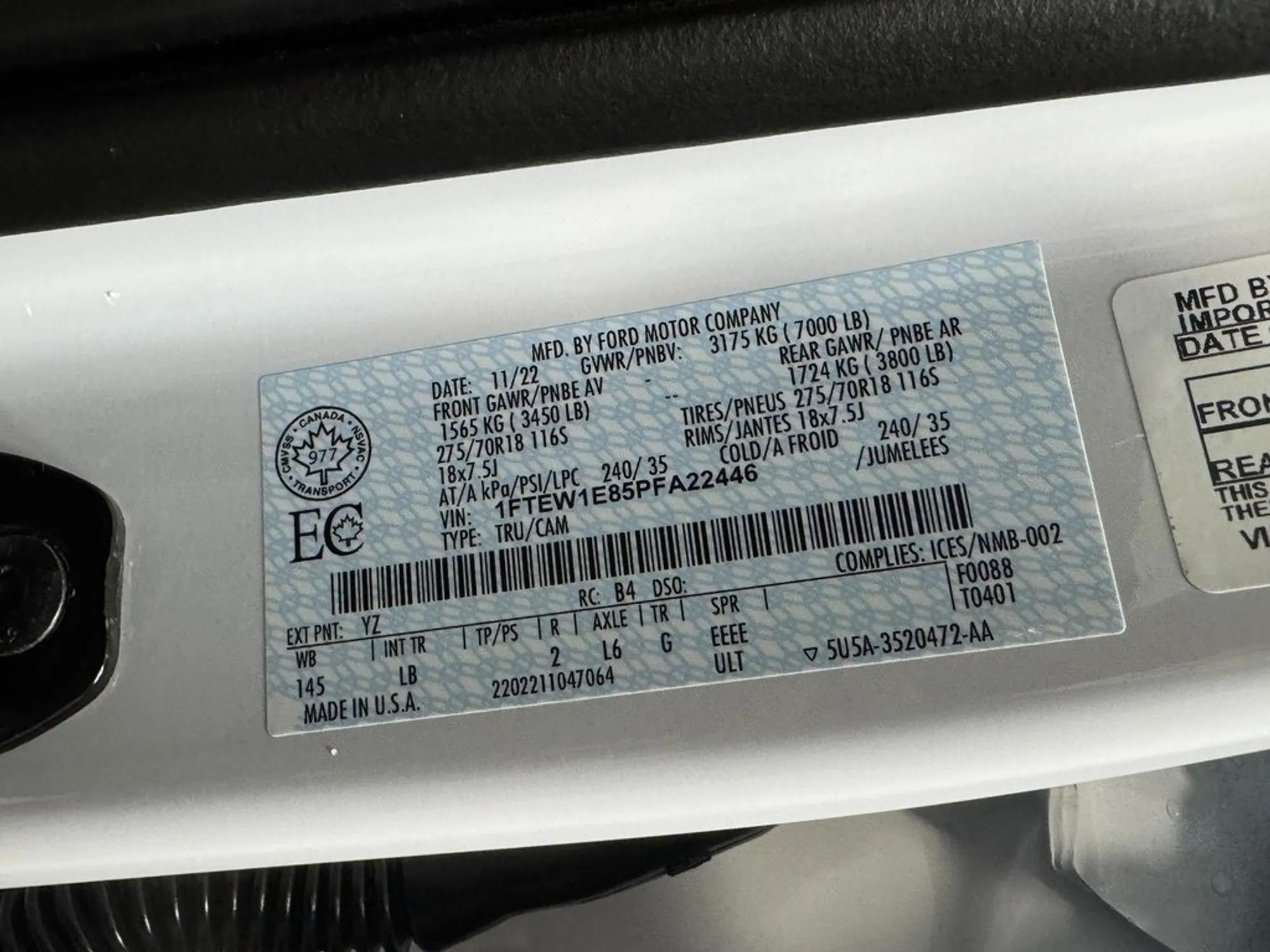 2023 Ford F-150 Tremor