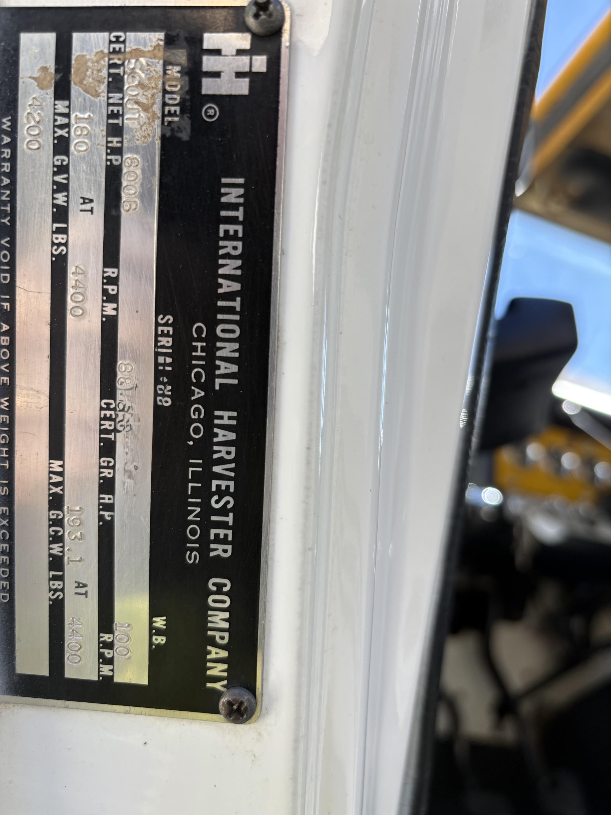 1971 International Harvester Scout Comanche