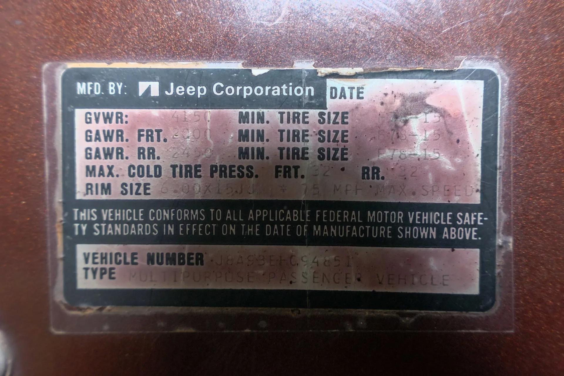 1978 Jeep CJ-7 Golden Eagle