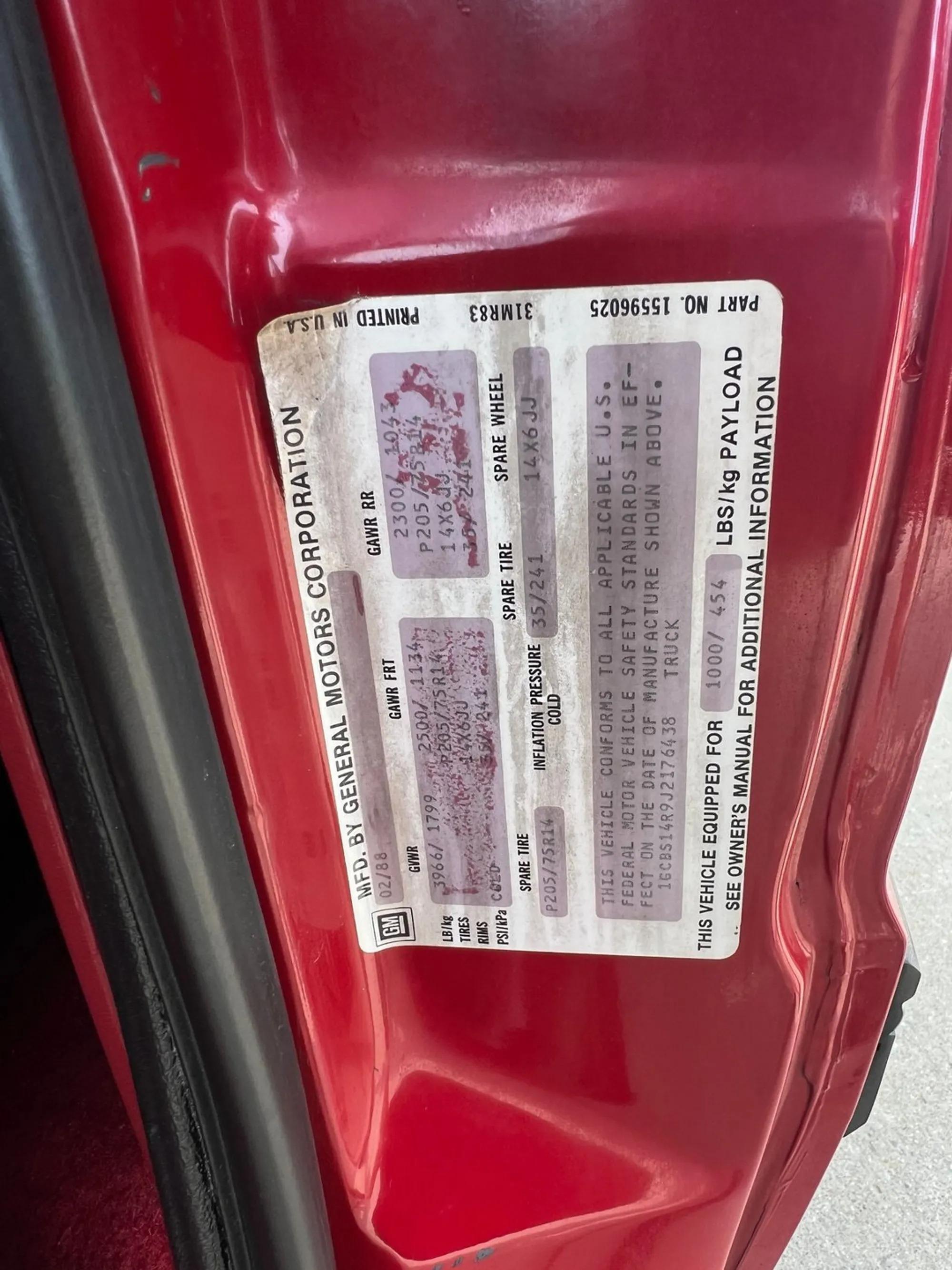 1988 Chevrolet S-10