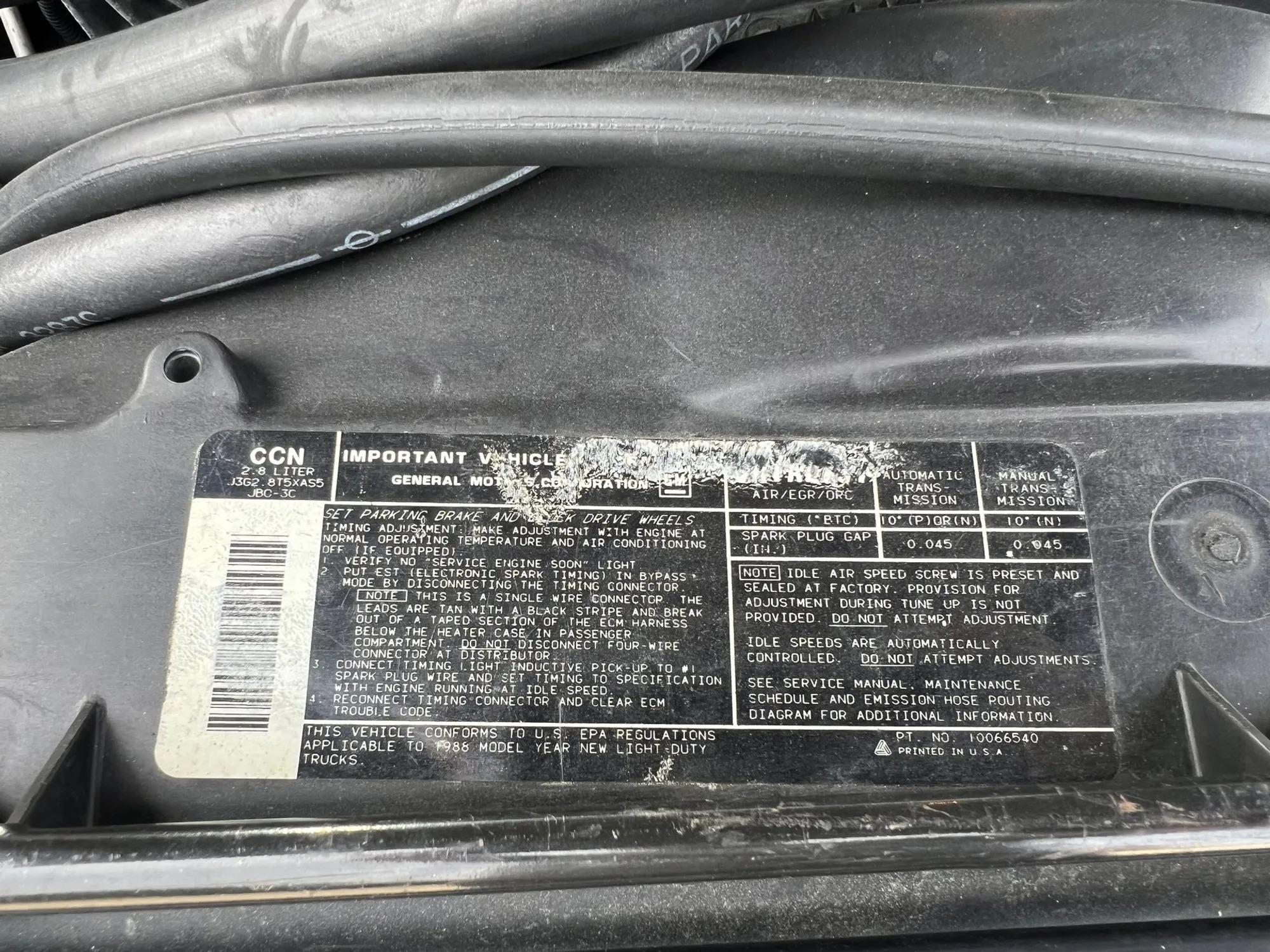 1988 Chevrolet S-10