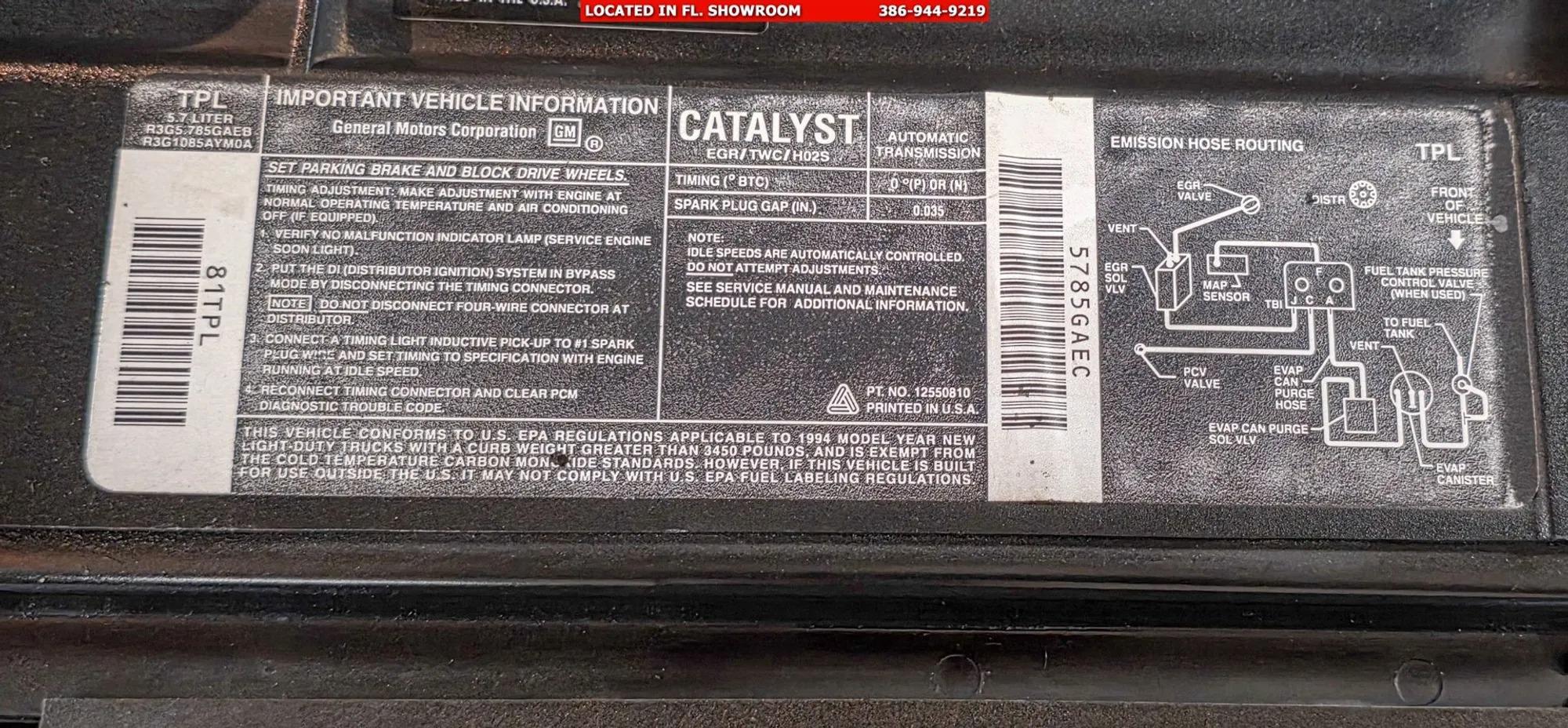 1994 Chevrolet Blazer Z71 Sport 4×4