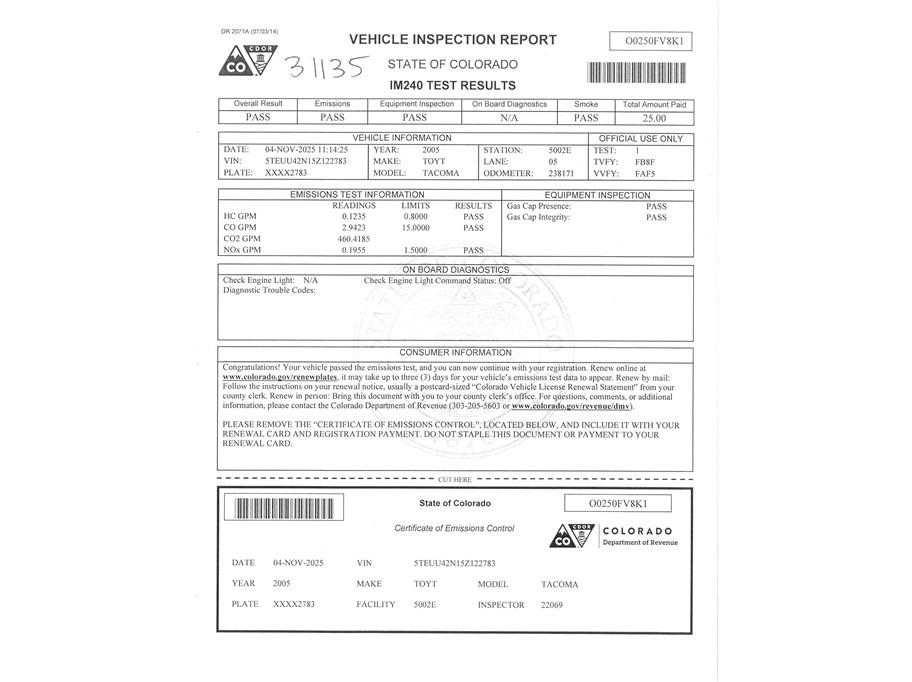 2005 Toyota Tacoma SR5 Access Cab