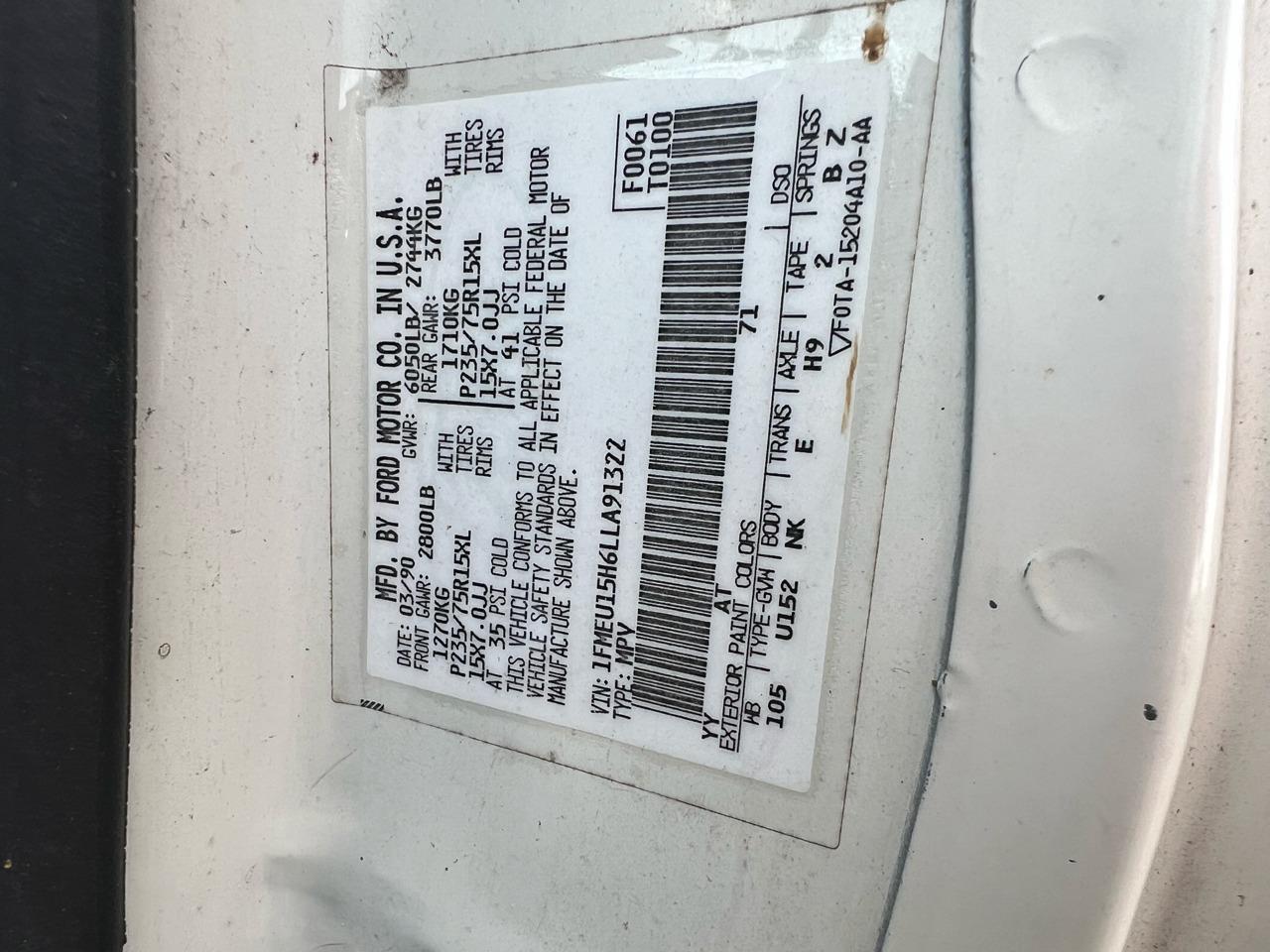 1990 Ford Bronco XLT 4×4