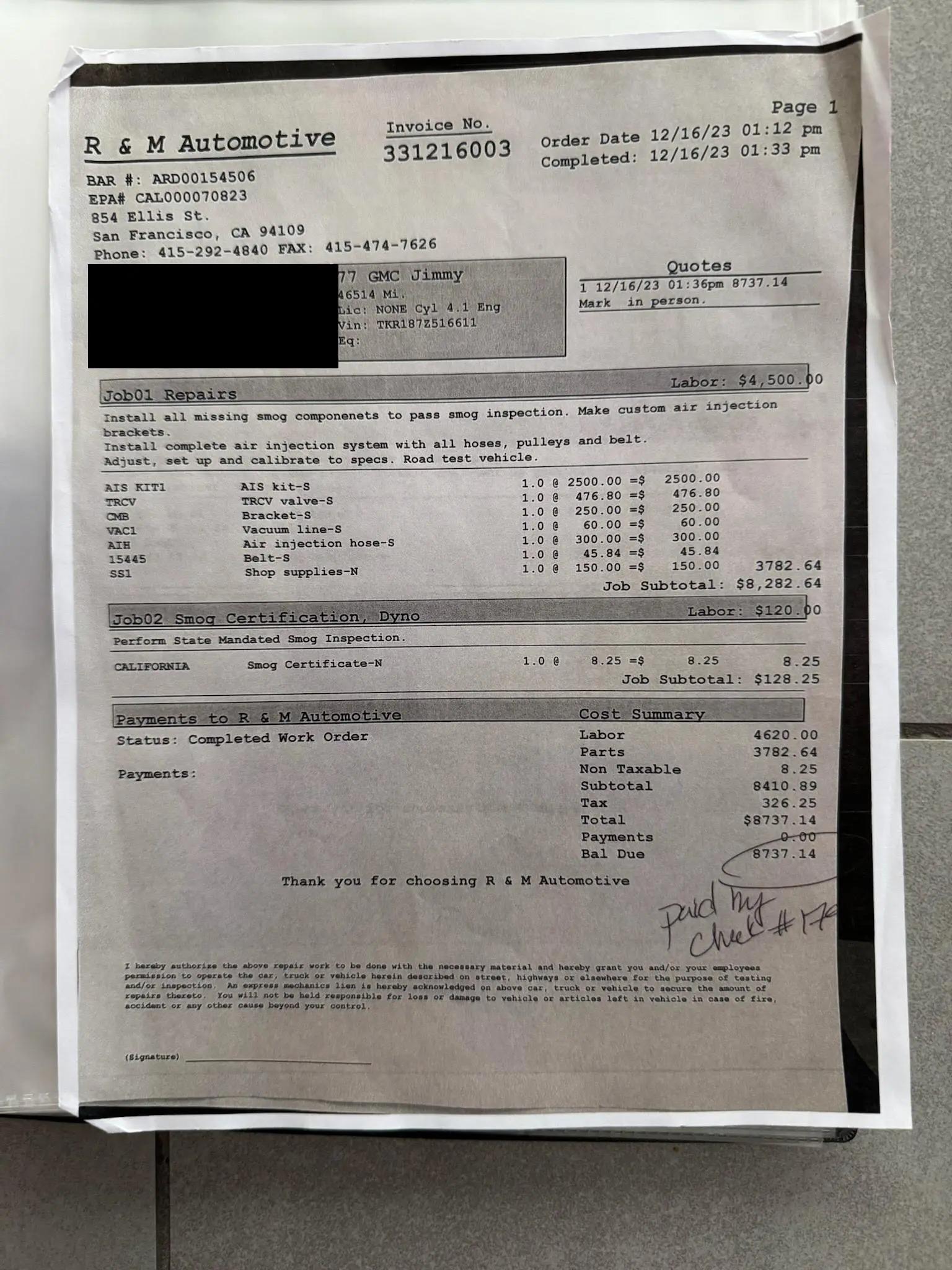 1977 GMC Jimmy High Sierra 4×4