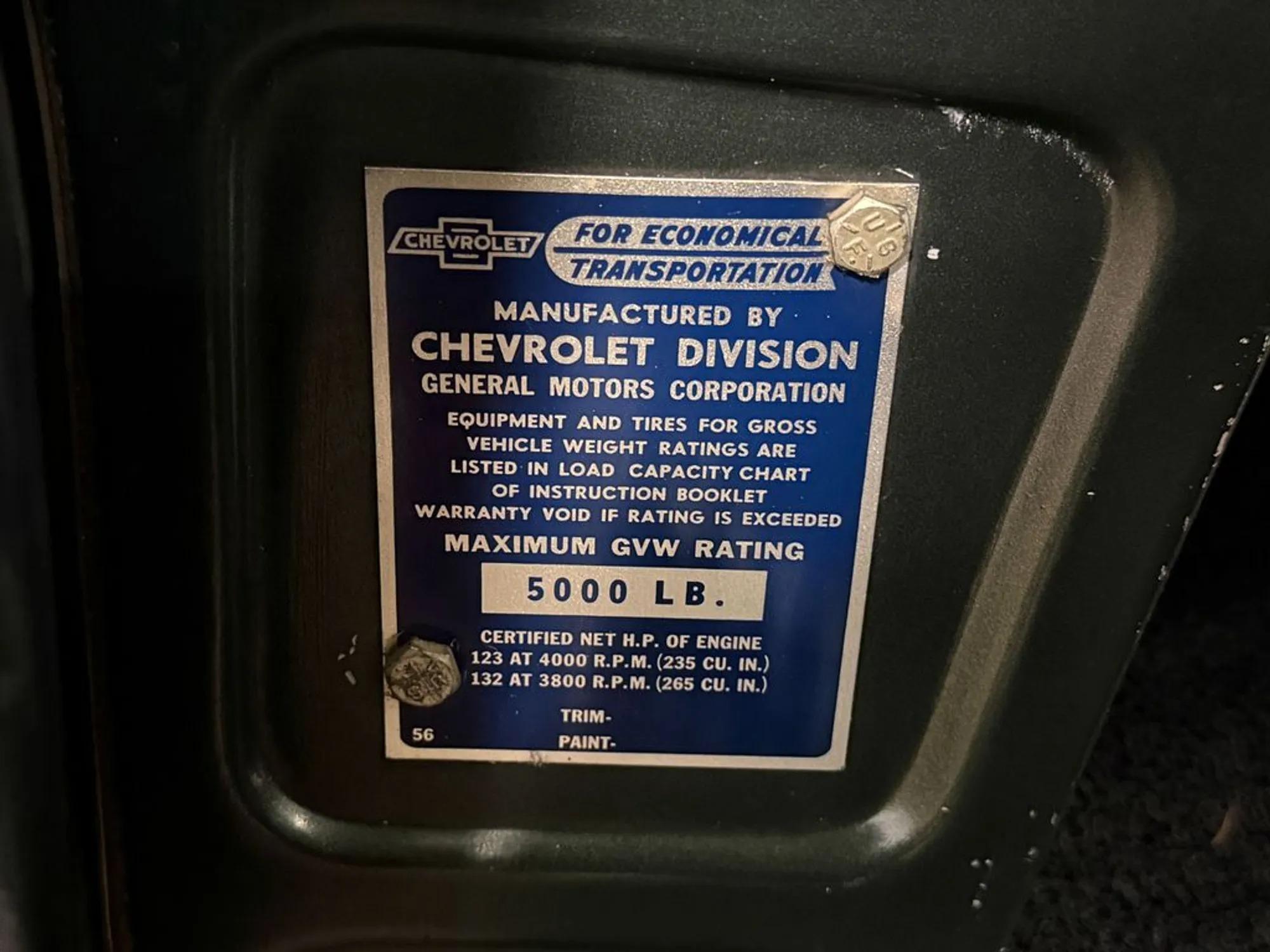 1957 Chevrolet 3200 Task Force Series