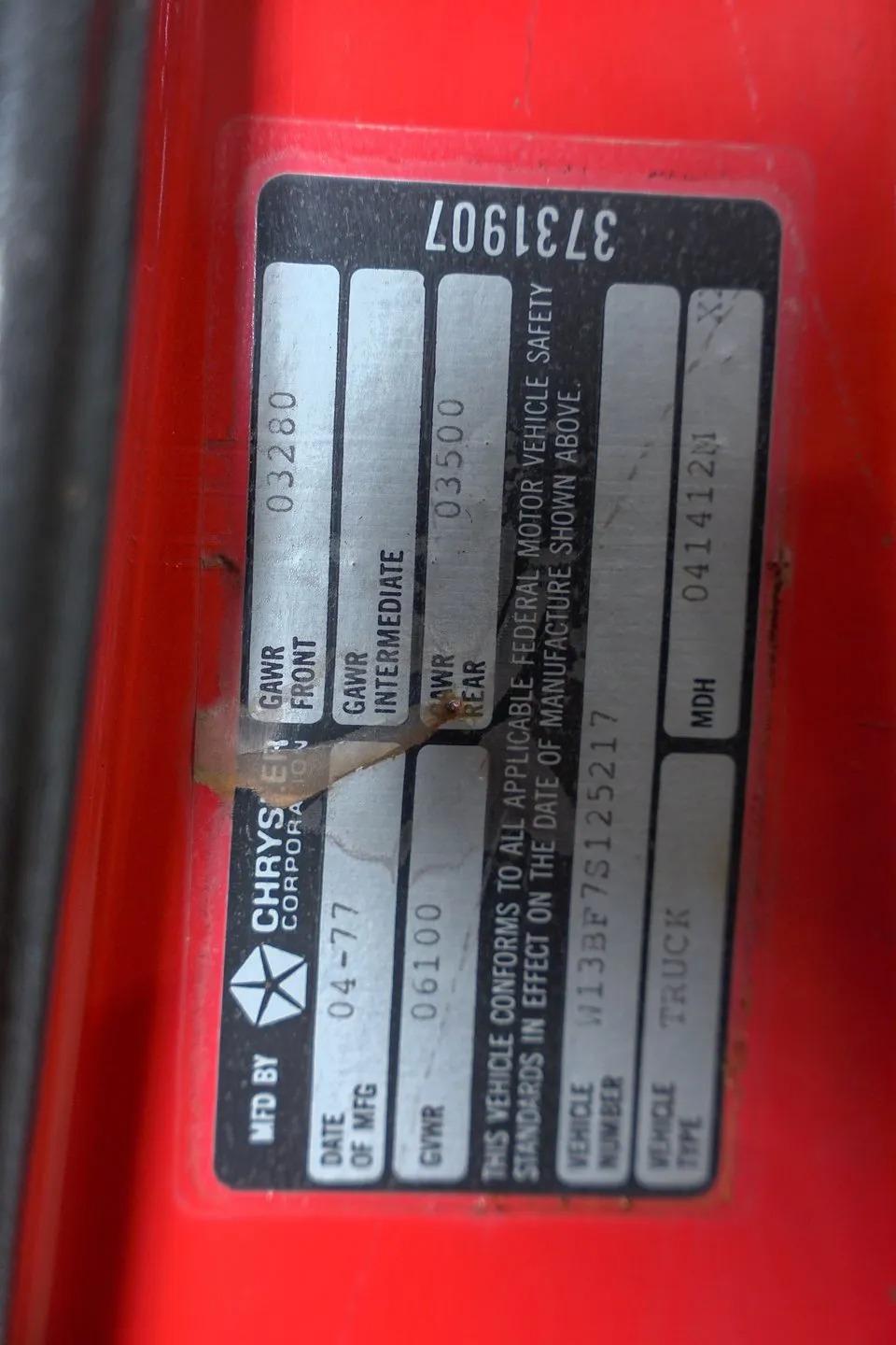 1977 Dodge Power Wagon Custom