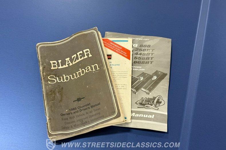 1985 Chevrolet K5 Blazer Silverado