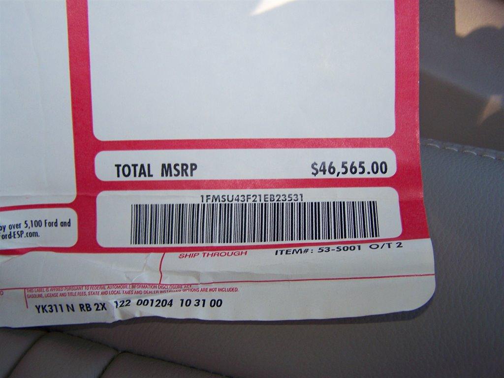 2001 Ford Excursion Limited