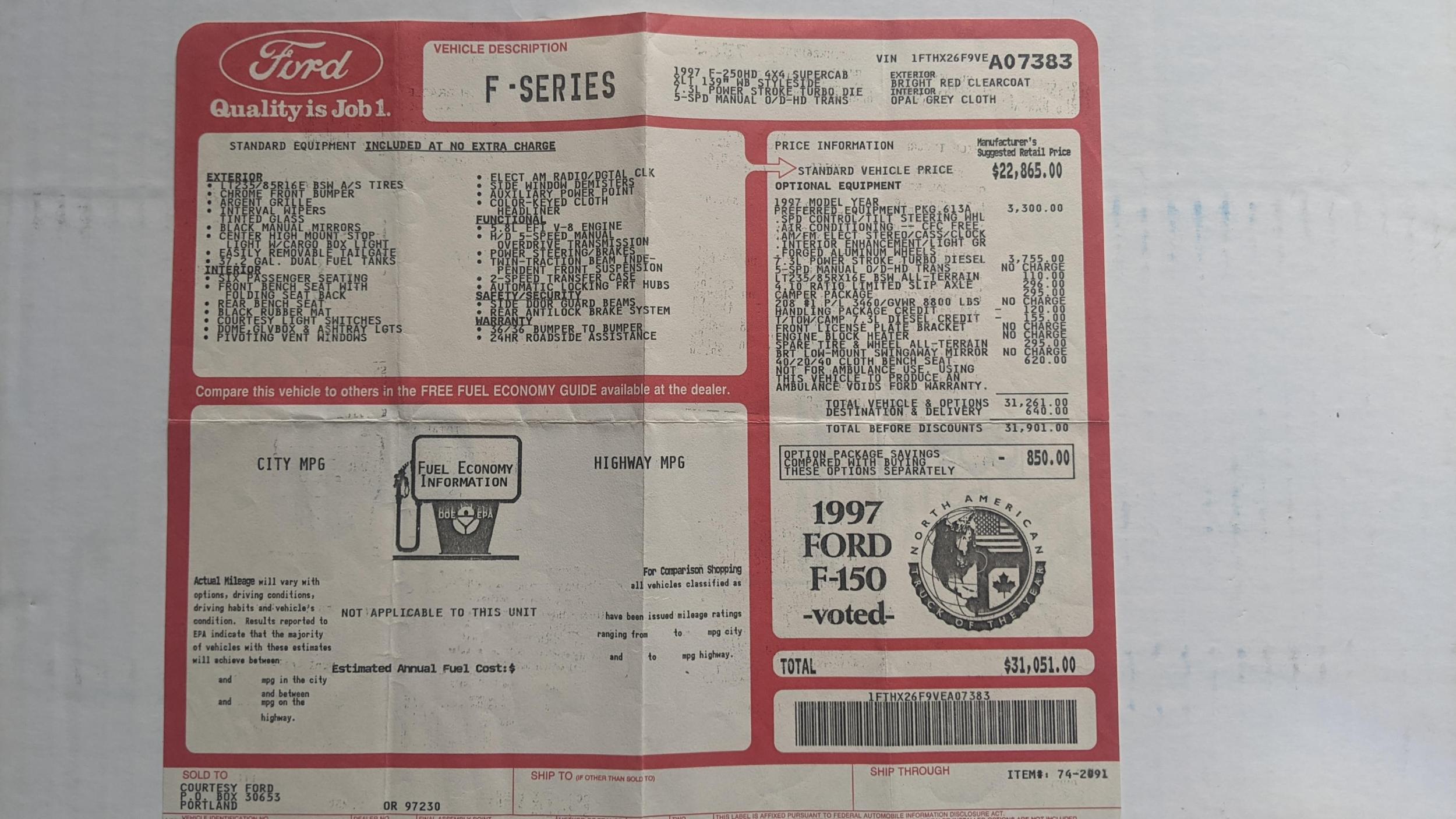 1997 Ford F-250 HD XLT