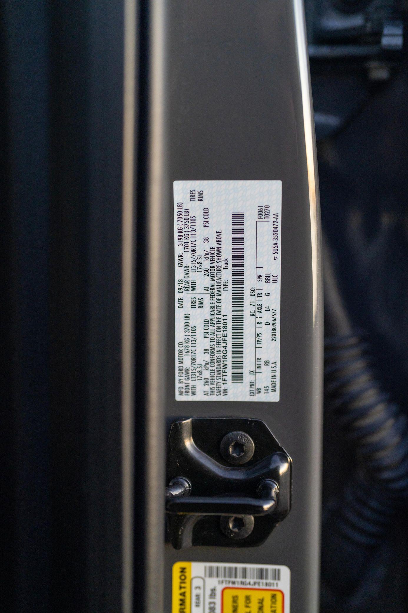 2018 Ford F-150 Raptor