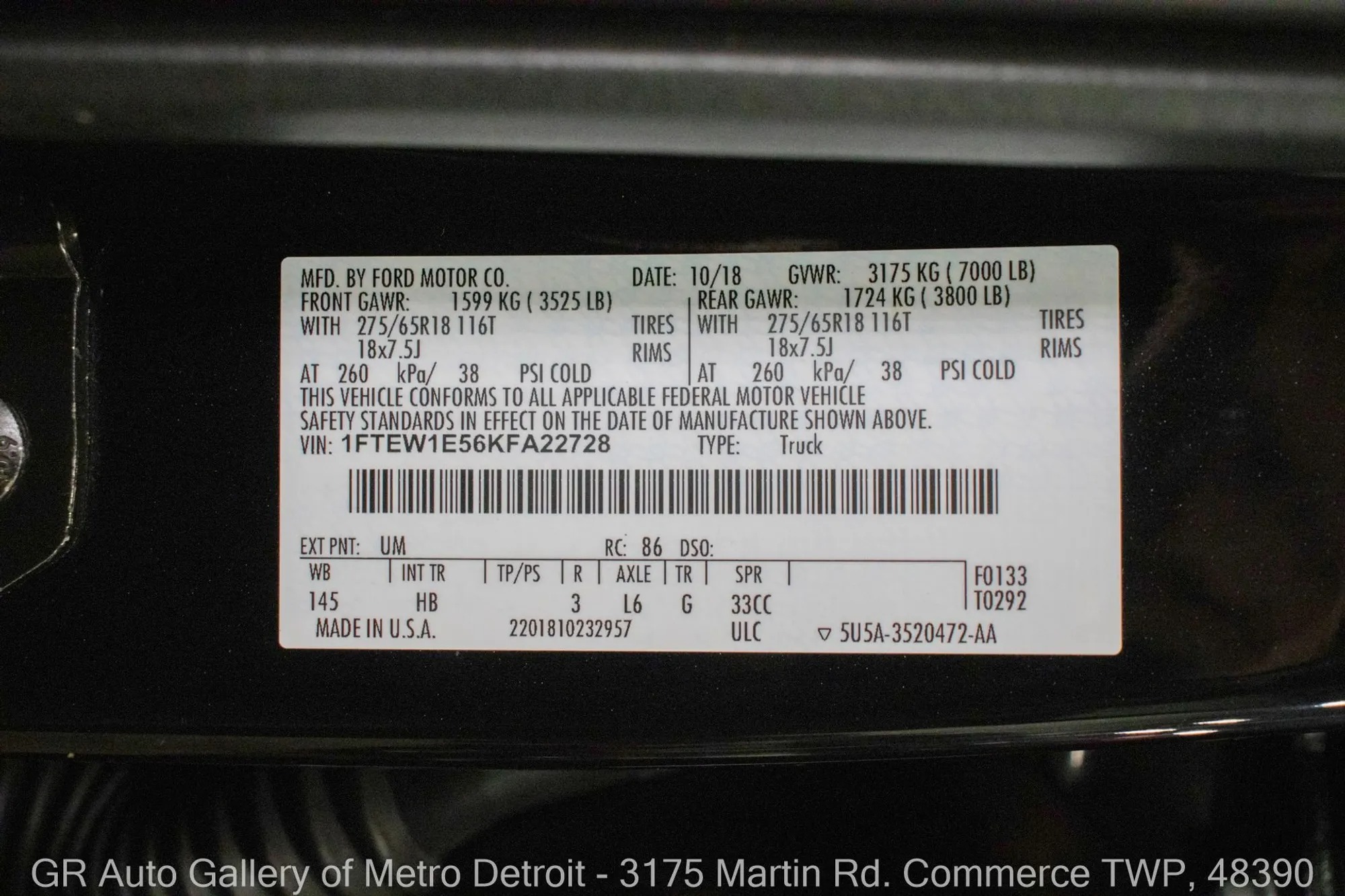 2019 Ford F-150 Lariat Black Ops