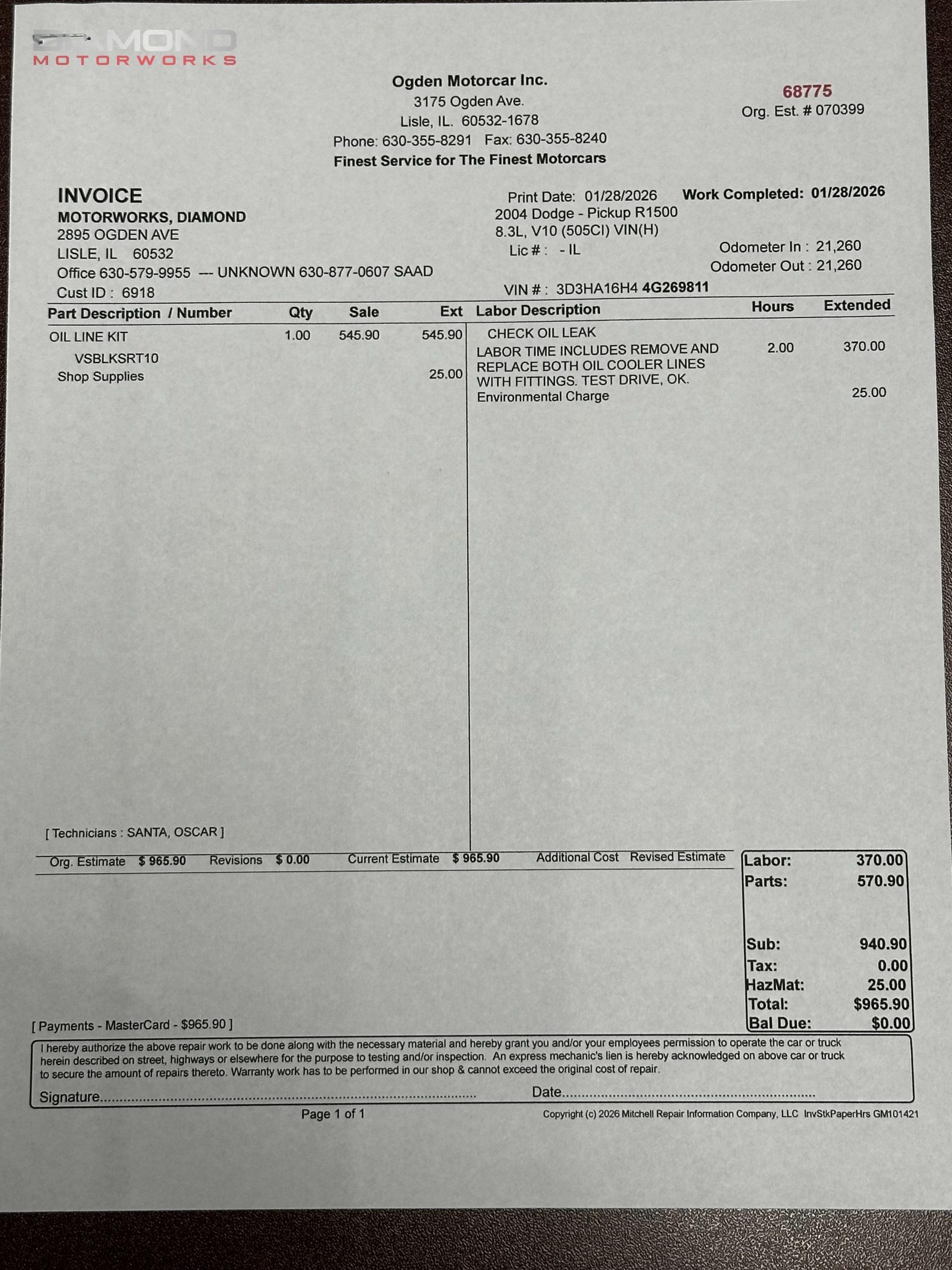 2004 Dodge Ram 1500 SRT-10