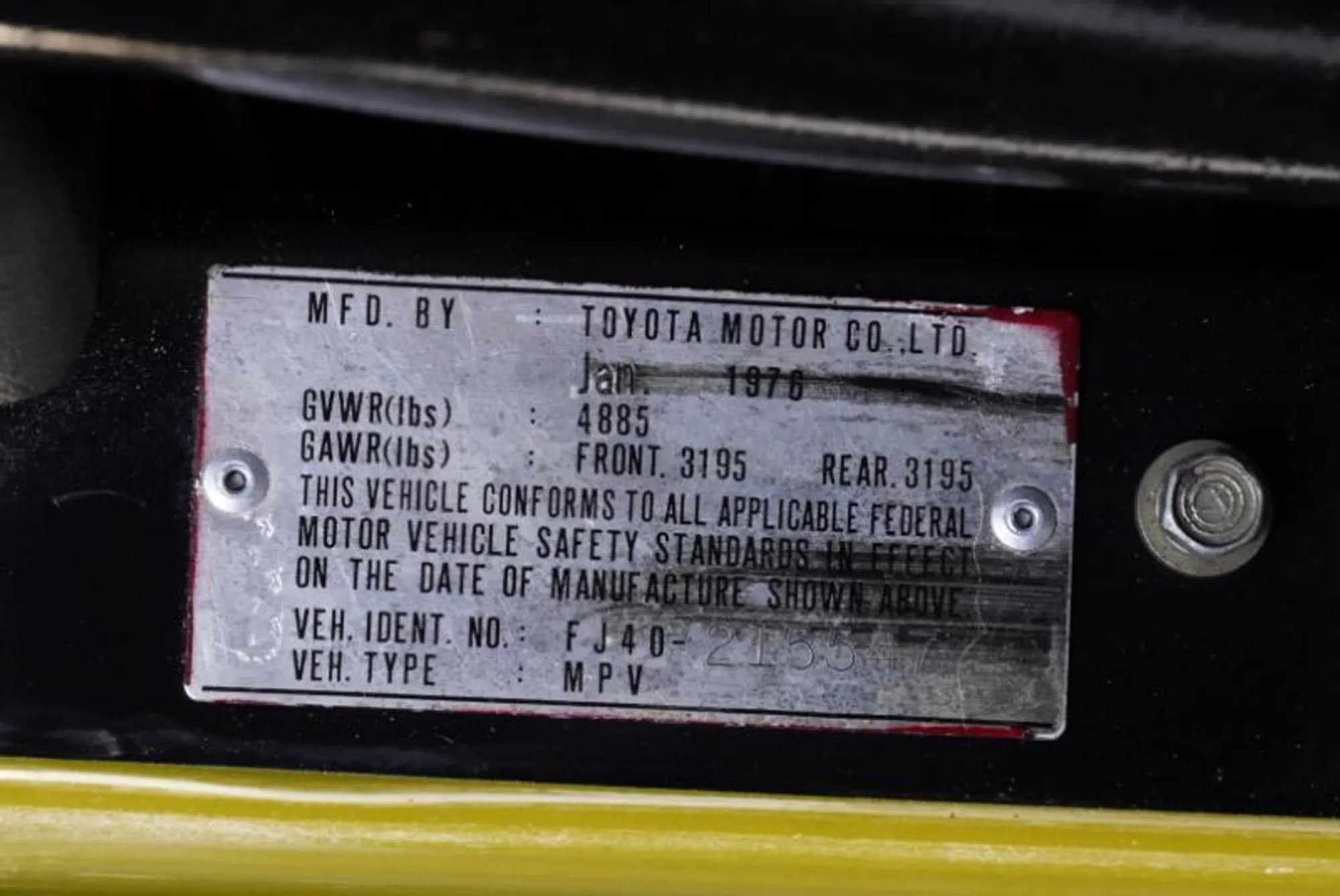 1976 Toyota Land Cruiser FJ40