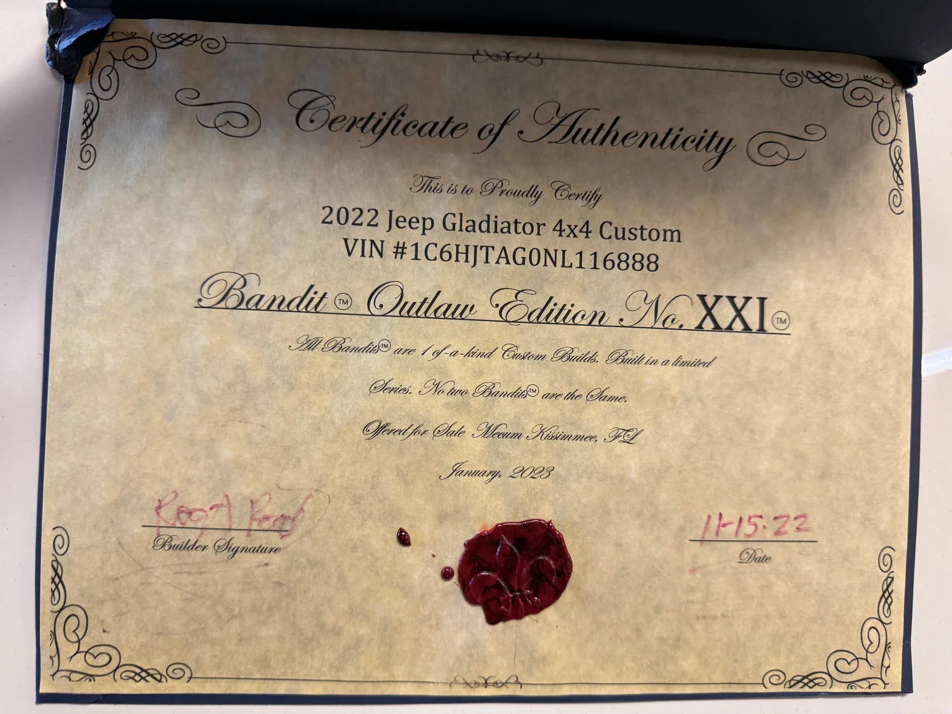 2022 Jeep Gladiator Bandit